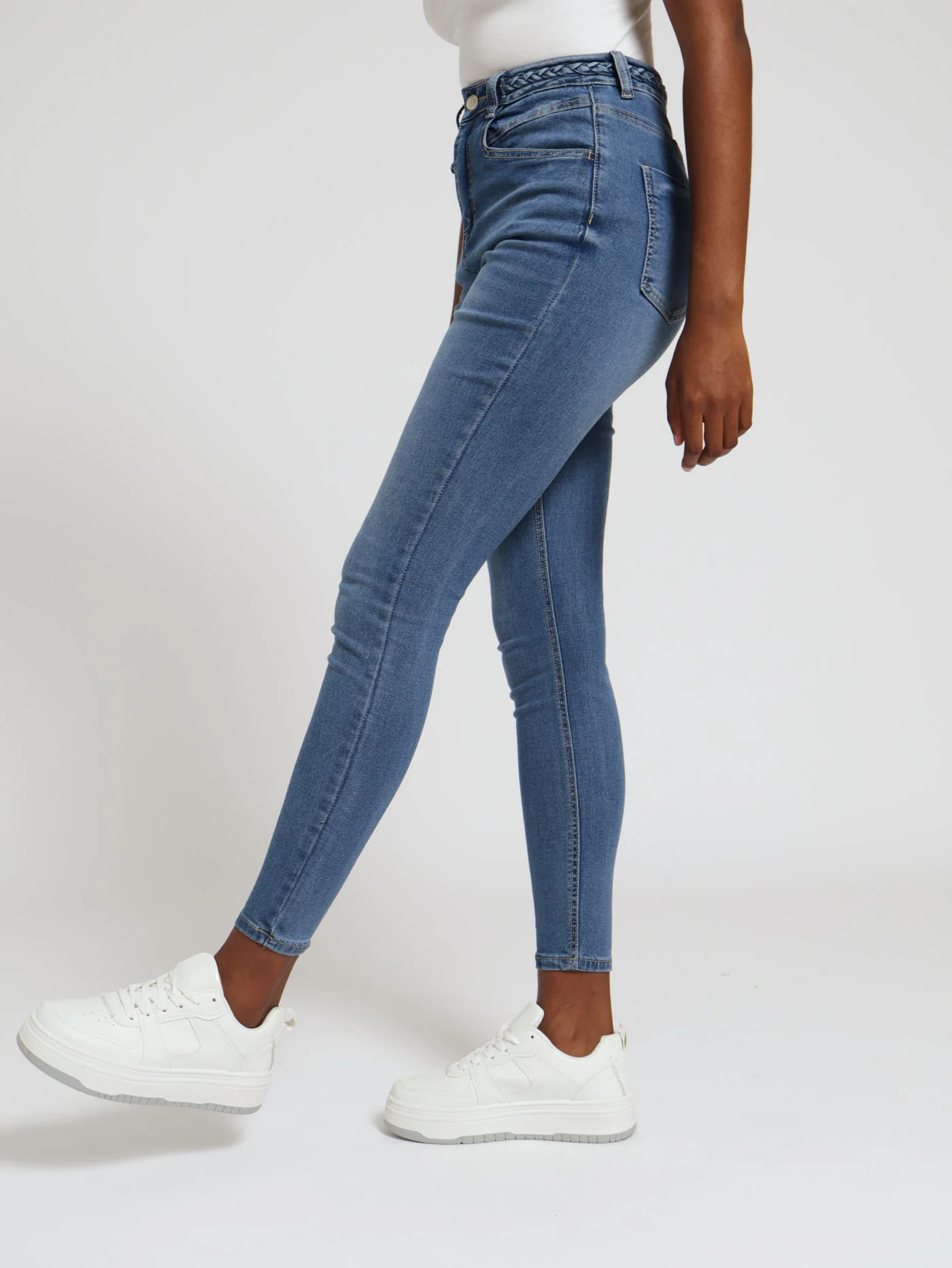 Self Belt Skinny Jean - Image 2