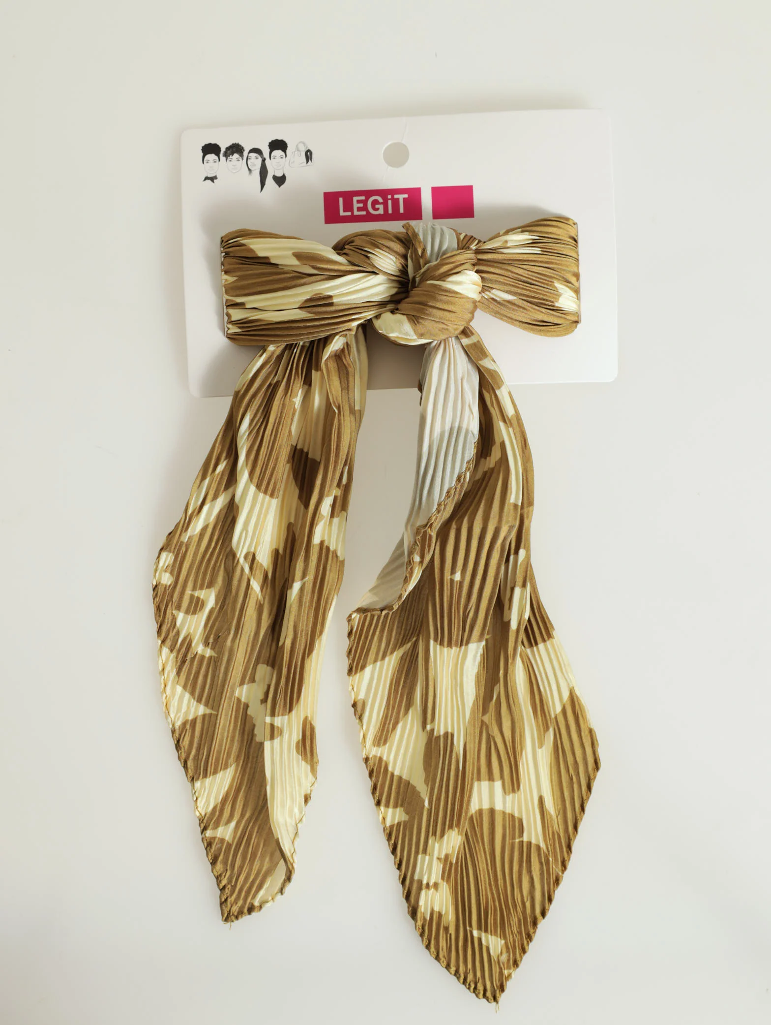 Pleated Large Floral Scarf
