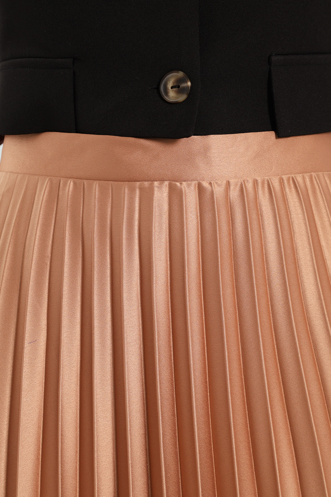 Pleated Skirt - Brown - Image 6