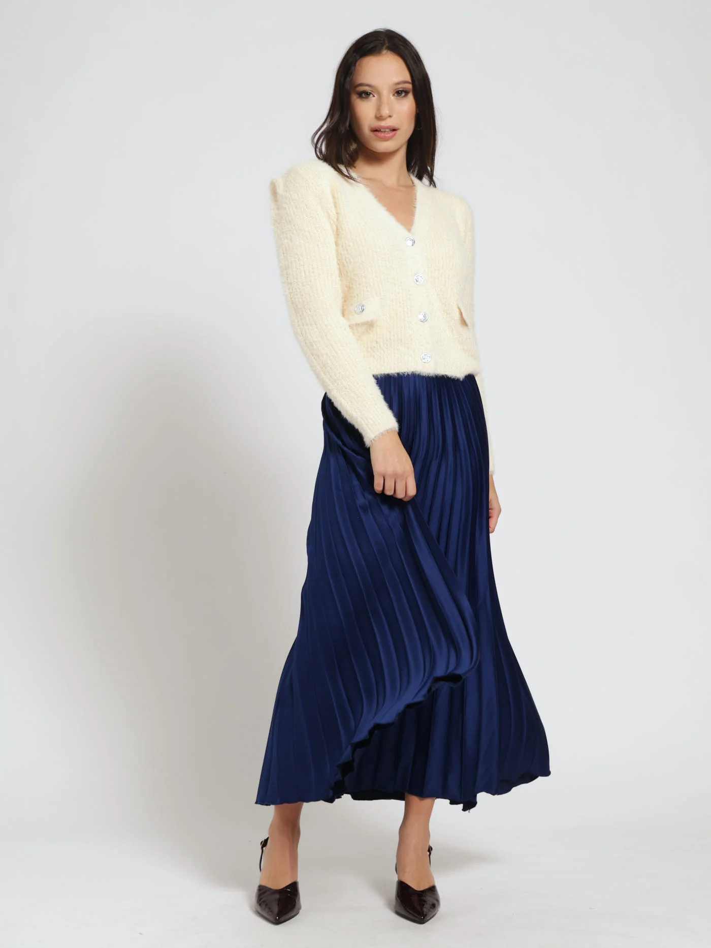 Pleated Skirt - Cobalt - Image 5