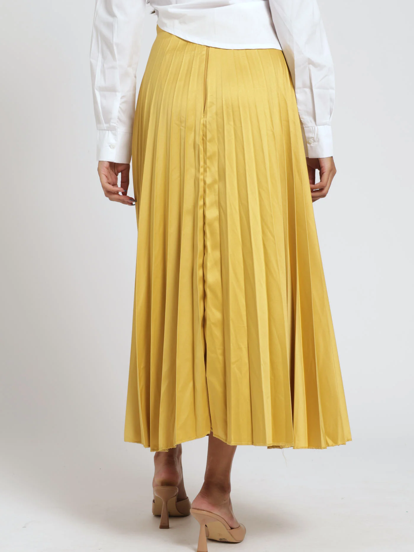 Pleated Skirt - Gold - Image 4