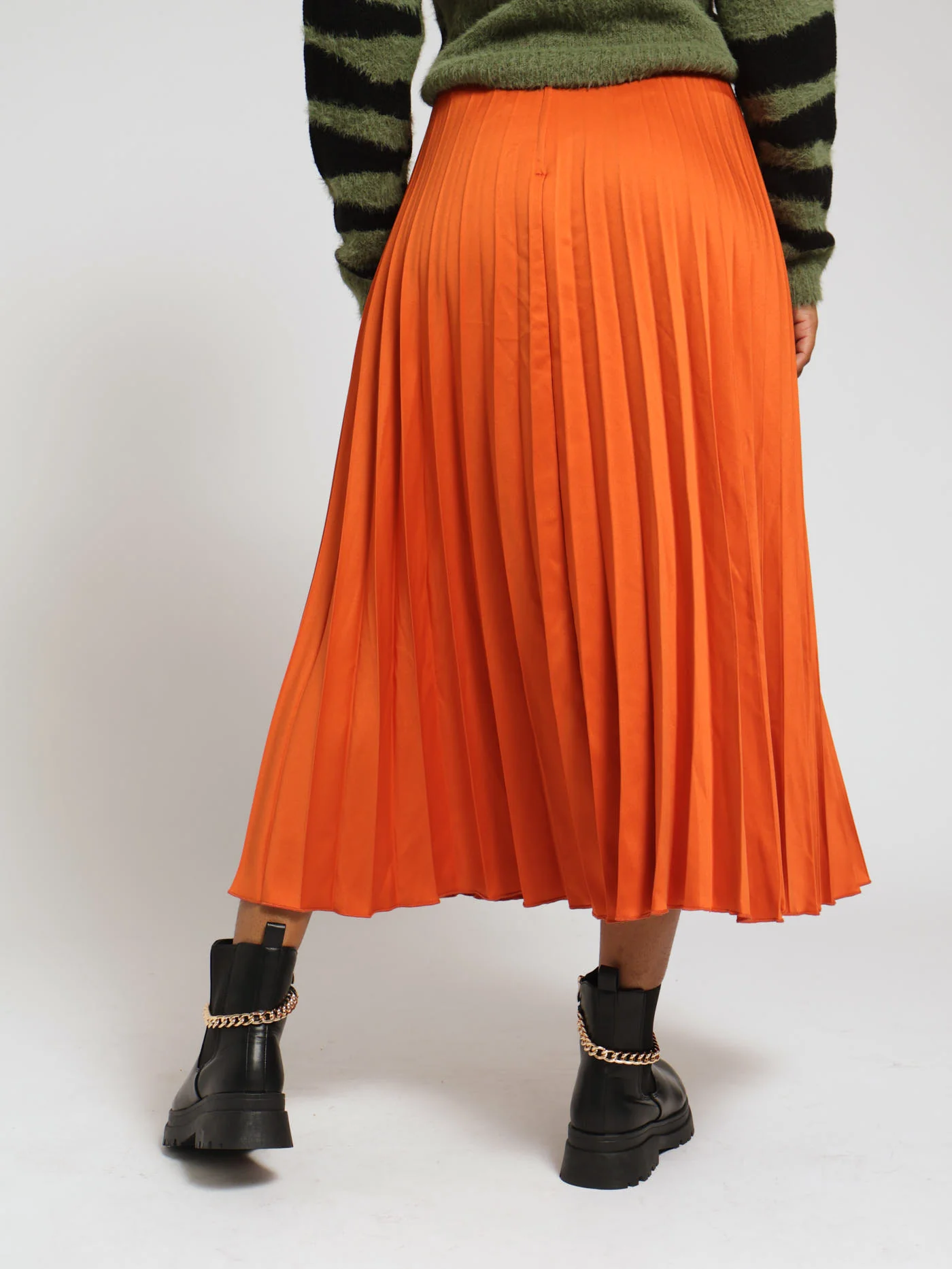 Pleated Skirt - Rust - Image 3