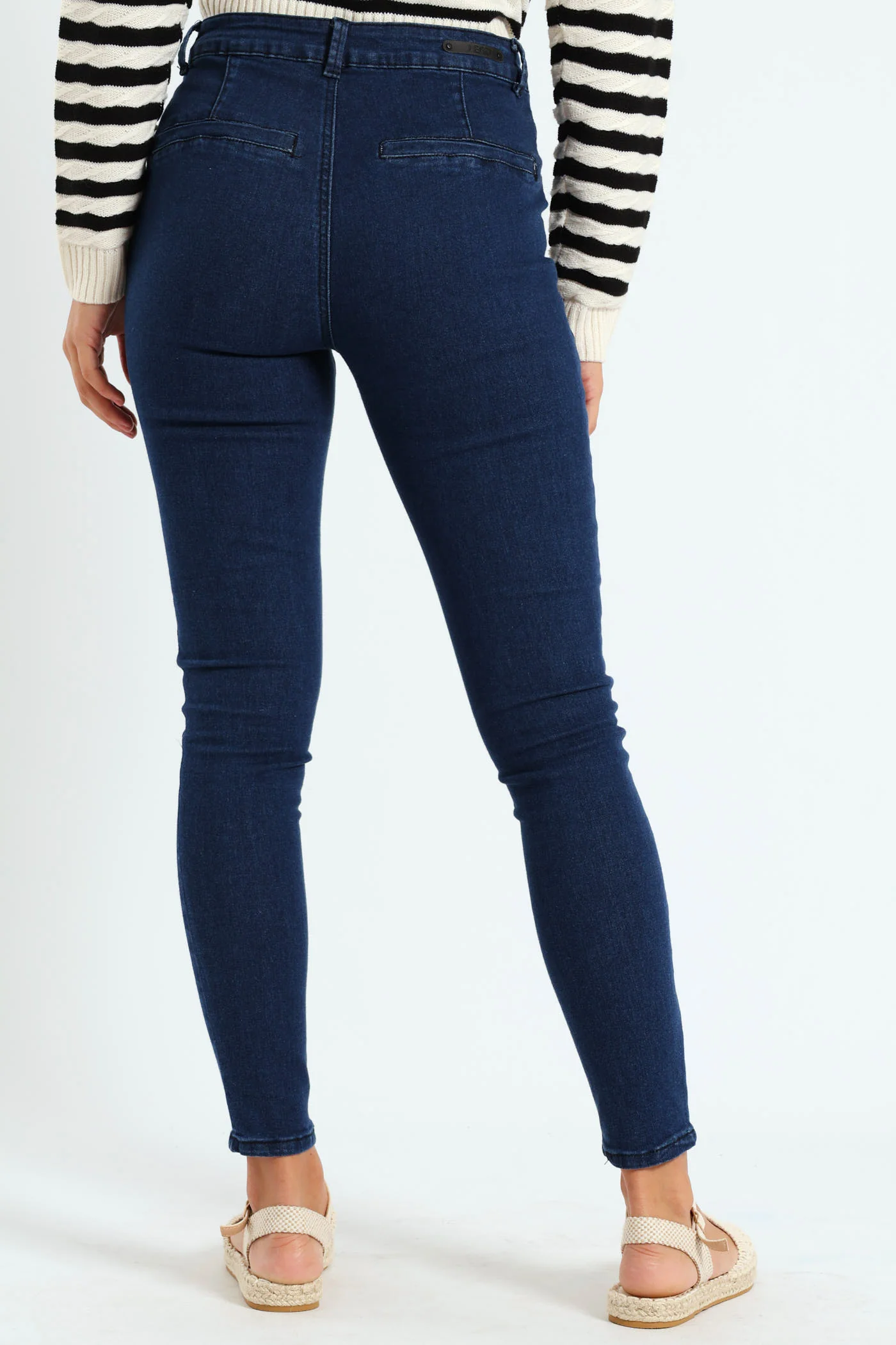 Pocket Detail Seam Front Skinny Jean - Ink - Image 3