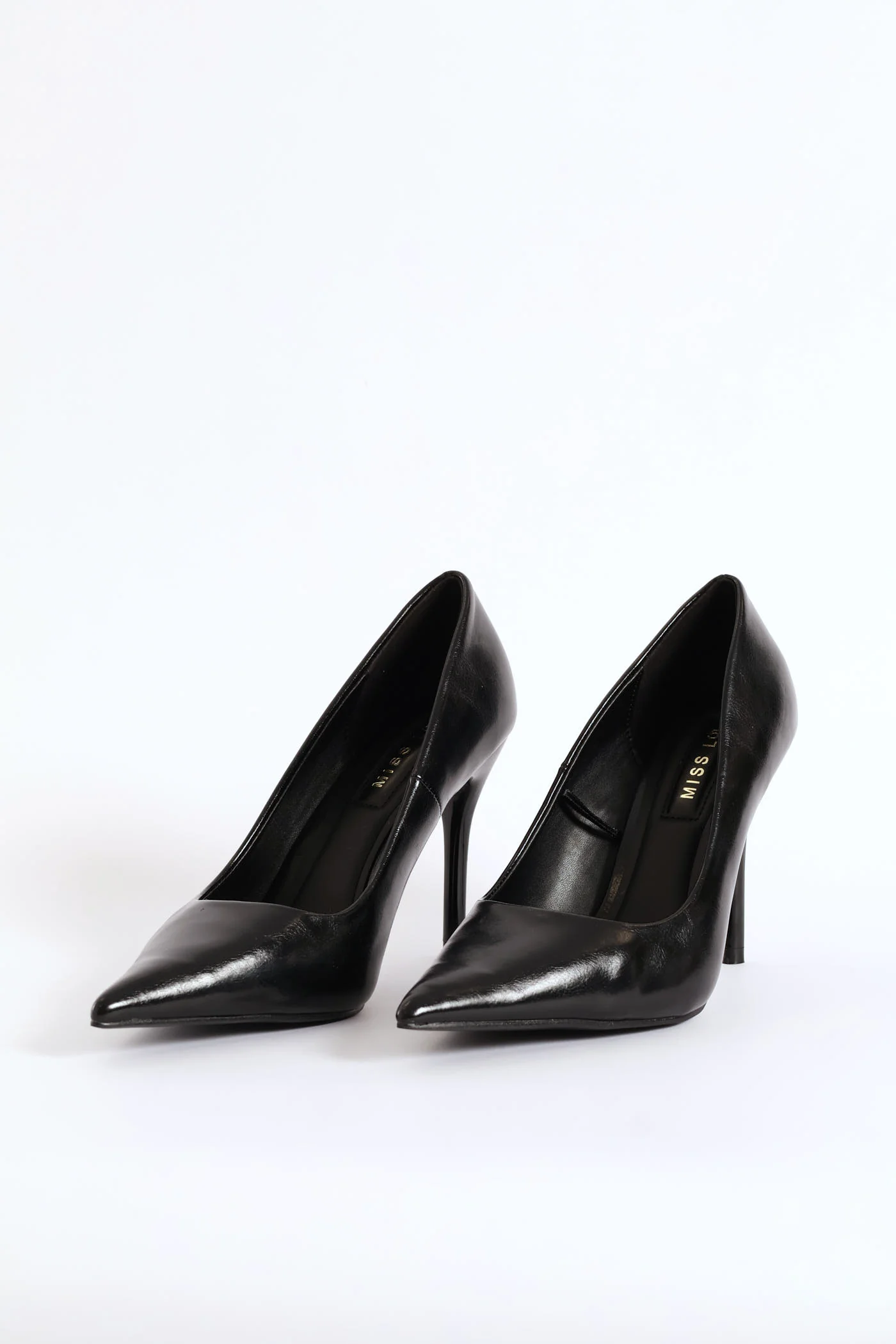 Pointy Full Stiletto Court Heel - Black - Image 2