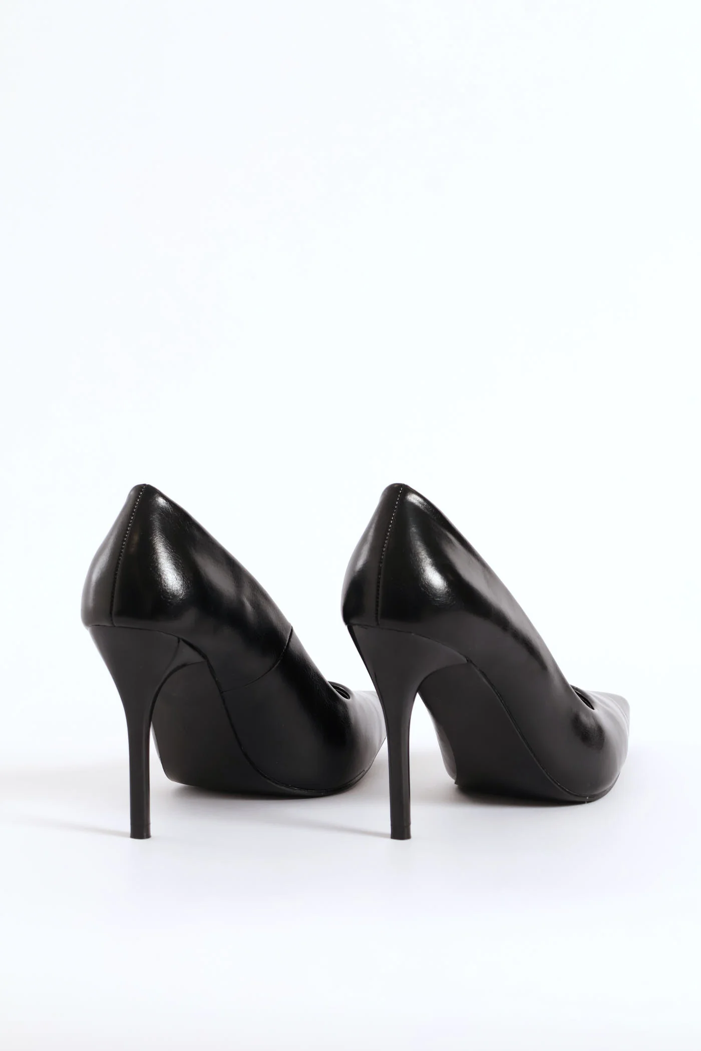Pointy Full Stiletto Court Heel - Black - Image 6
