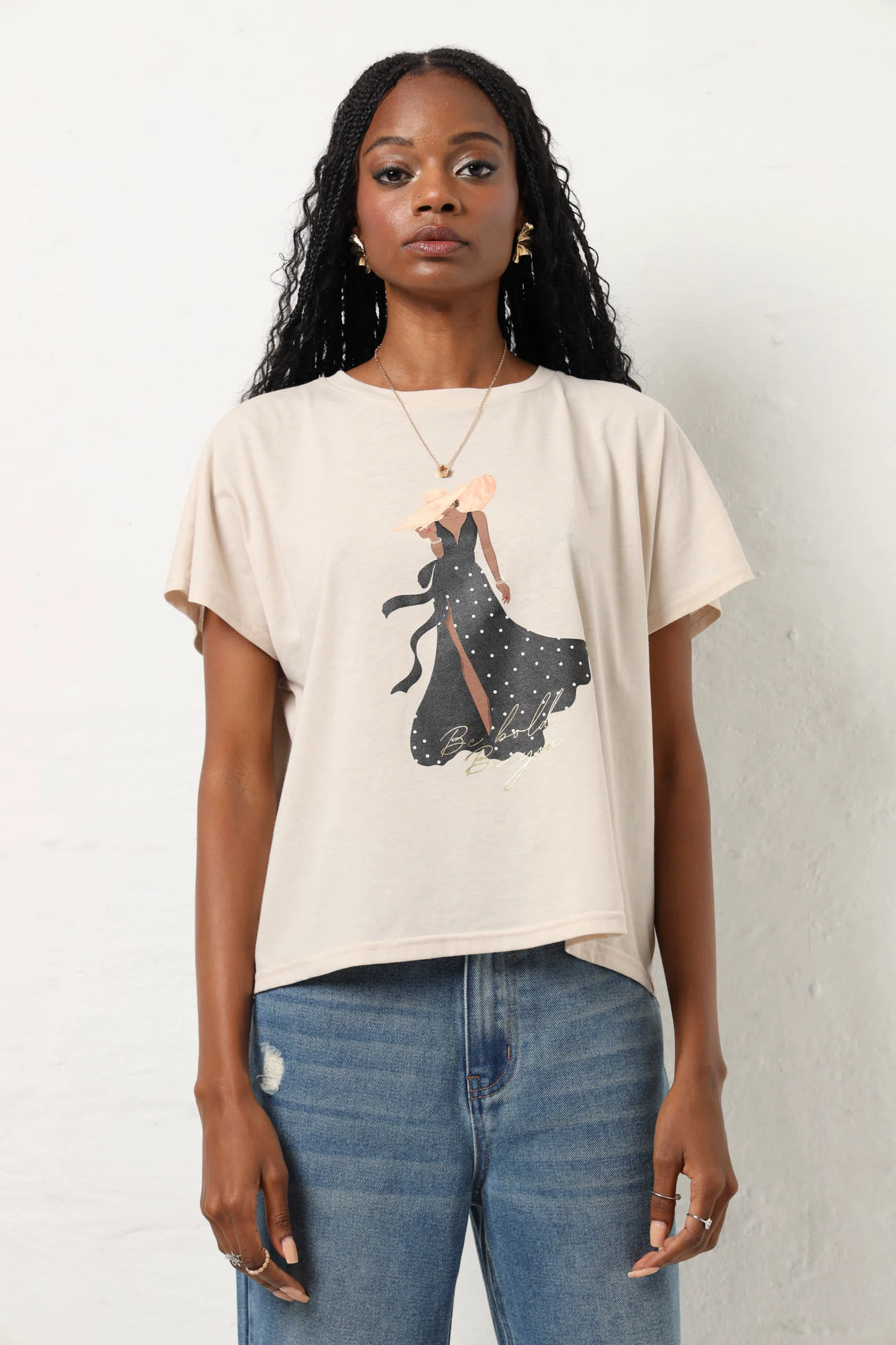 Polka Icon Tee - Beige - Image 2