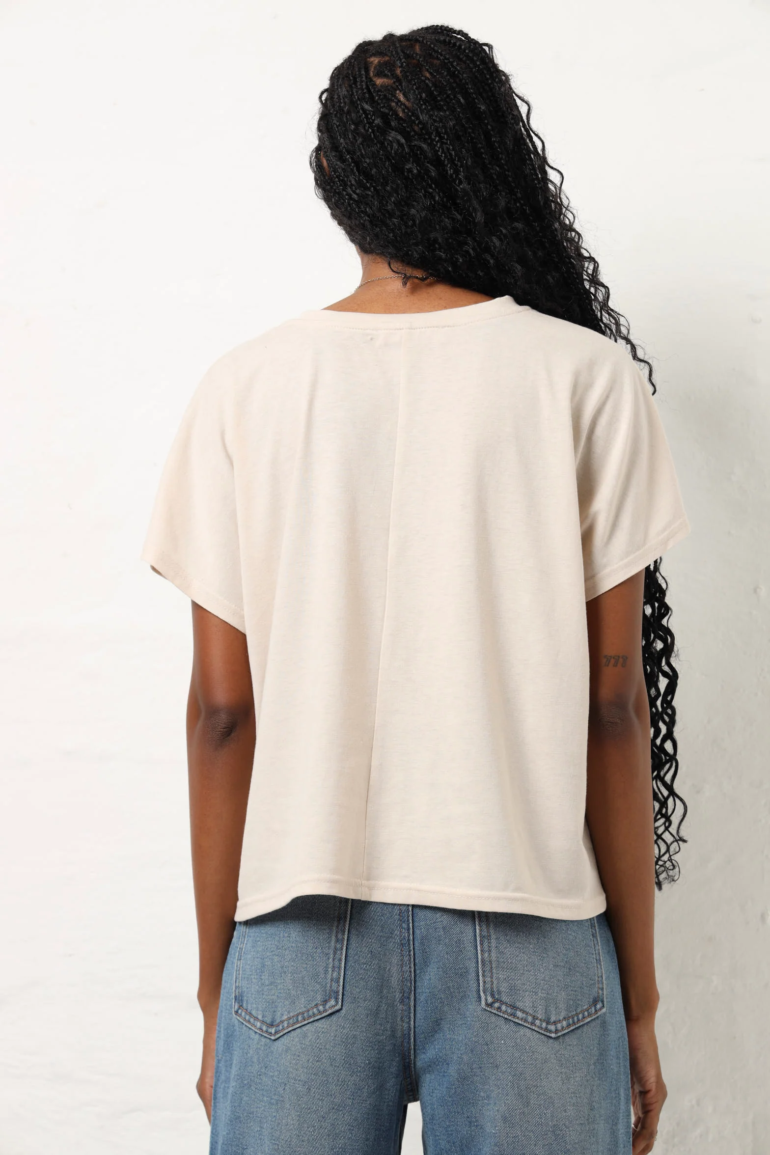 Polka Icon Tee - Beige - Image 4