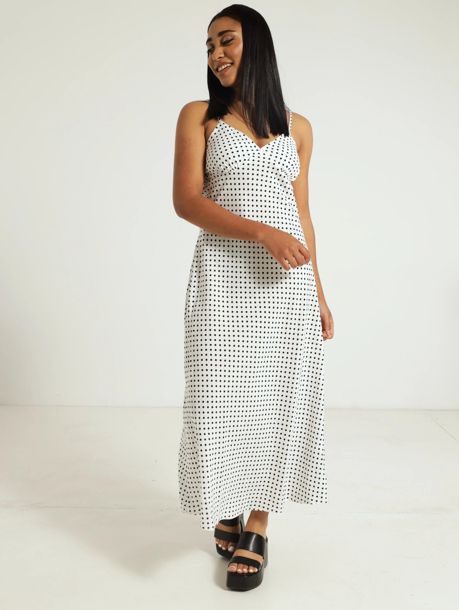 Polka Slip Dress