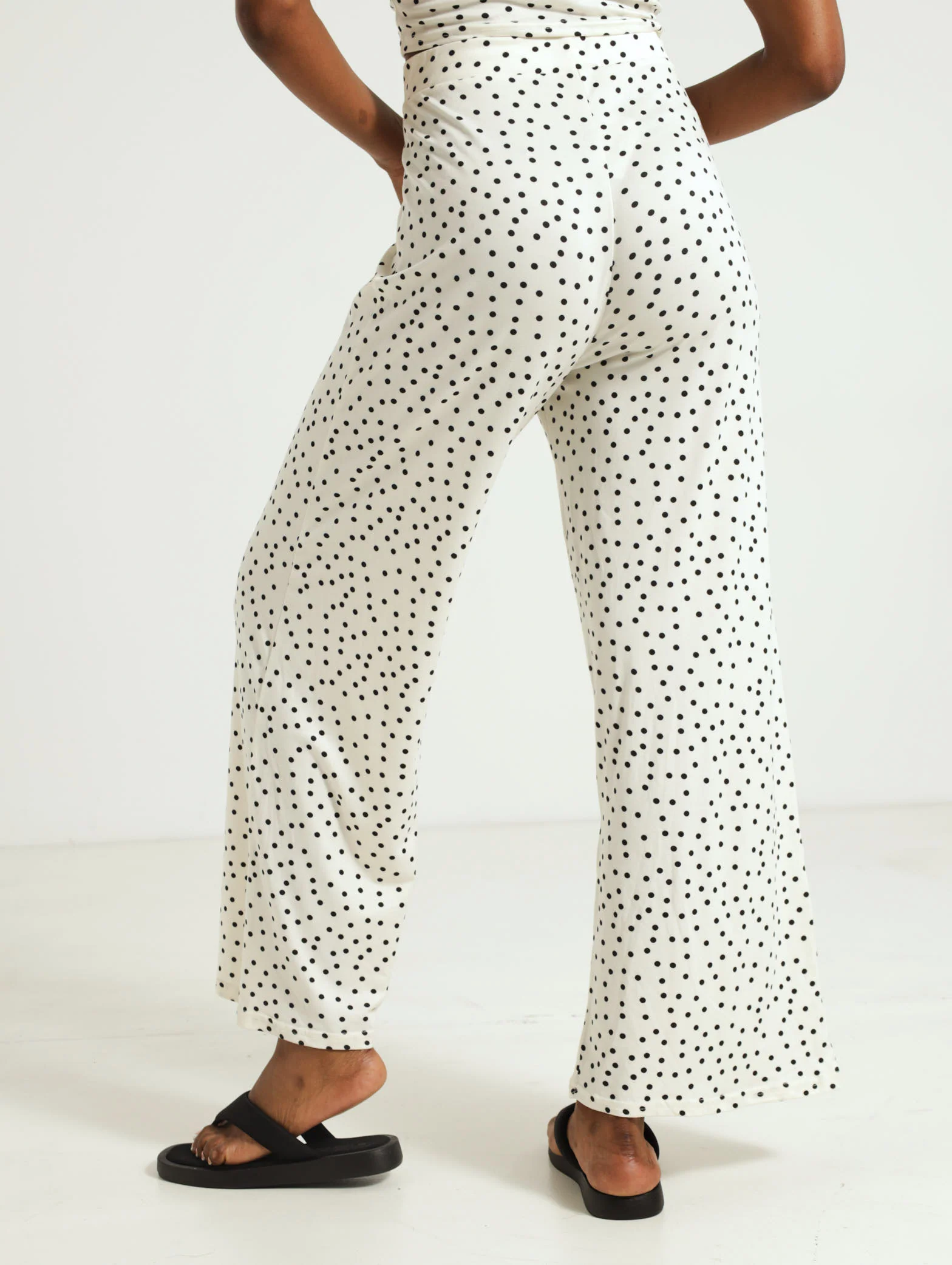 Polka Wideleg Pants - Image 3