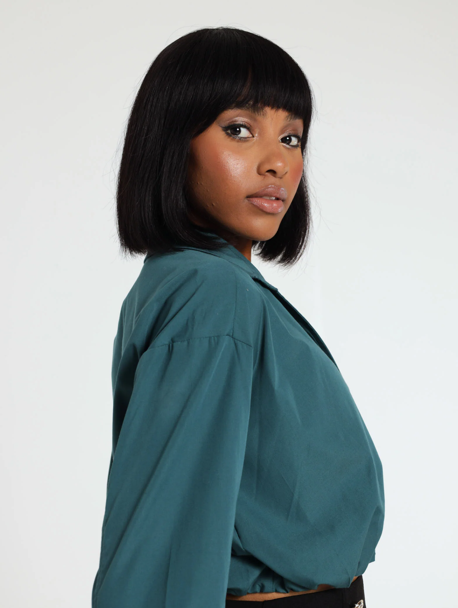 Poplin Cropped Shirt - Image 3