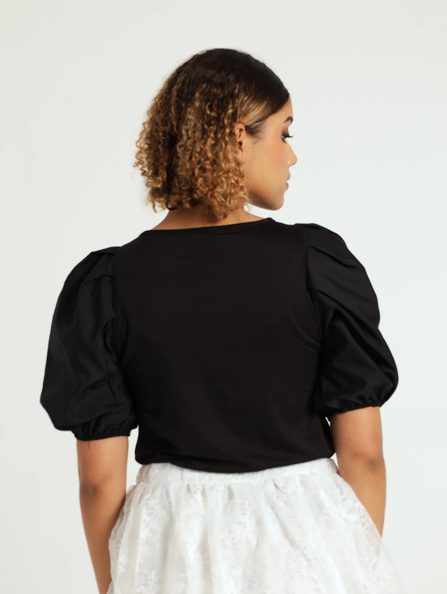 Poplin Sleeve Top