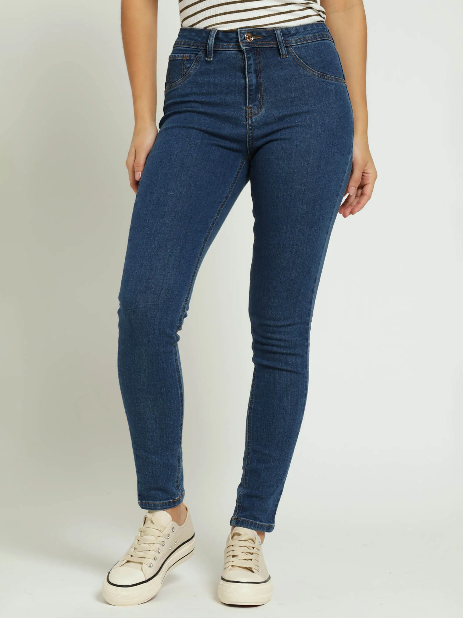 Portia Push Up Jeans - Dark Wash Ink - Image 2