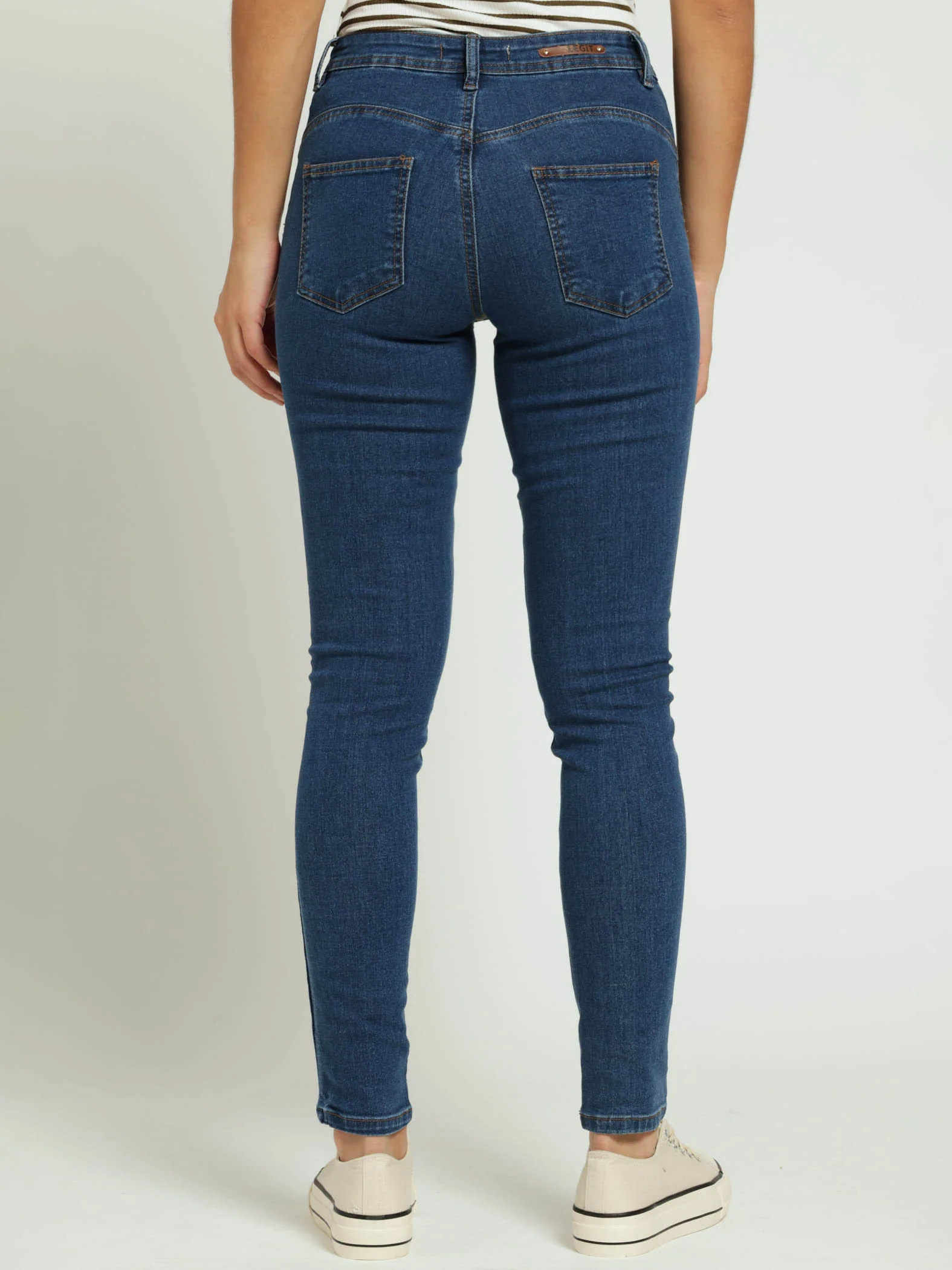 Portia Push Up Jeans - Dark Wash Ink - Image 4