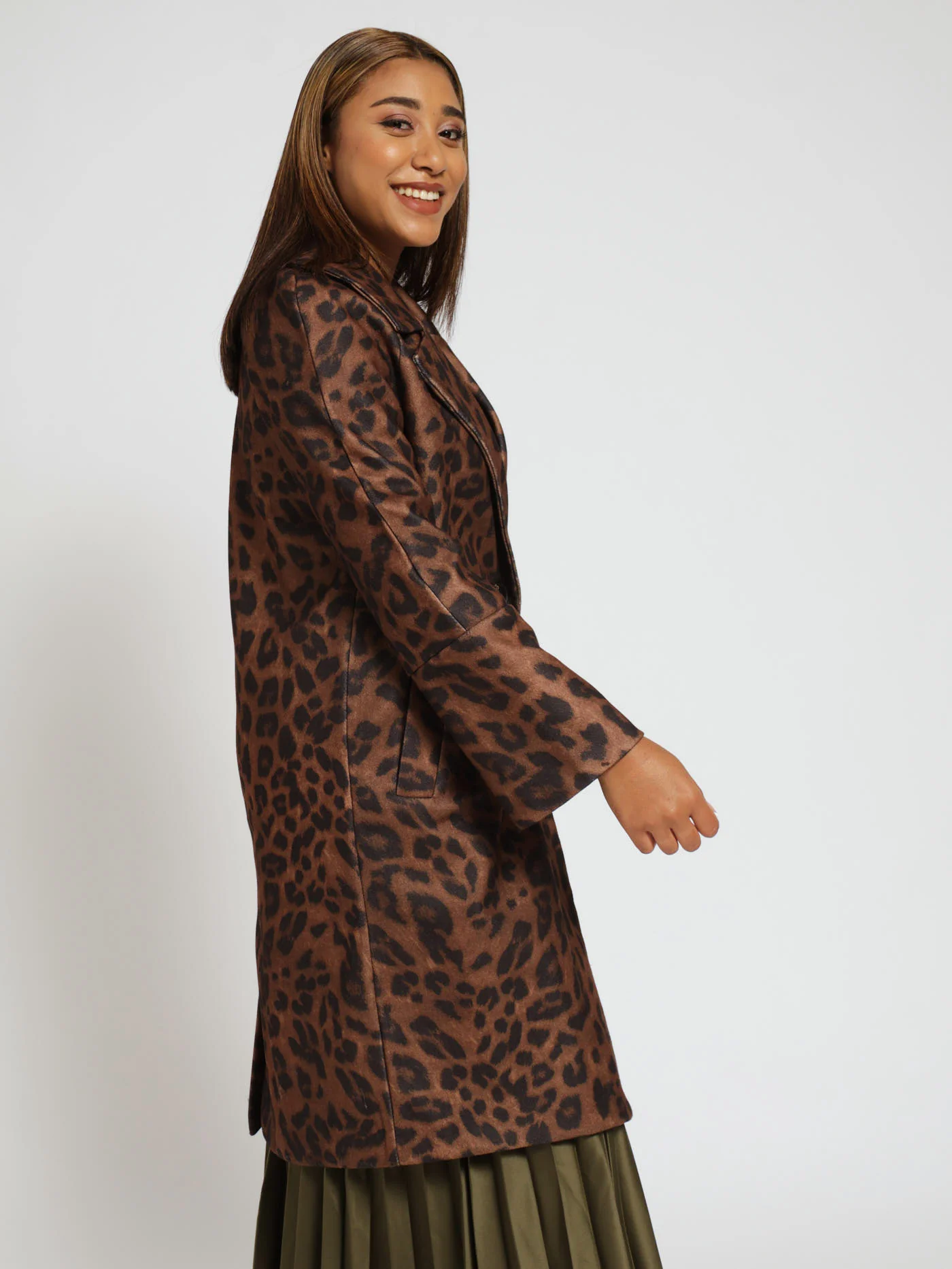 Print Melton Coat - Animal - Image 2