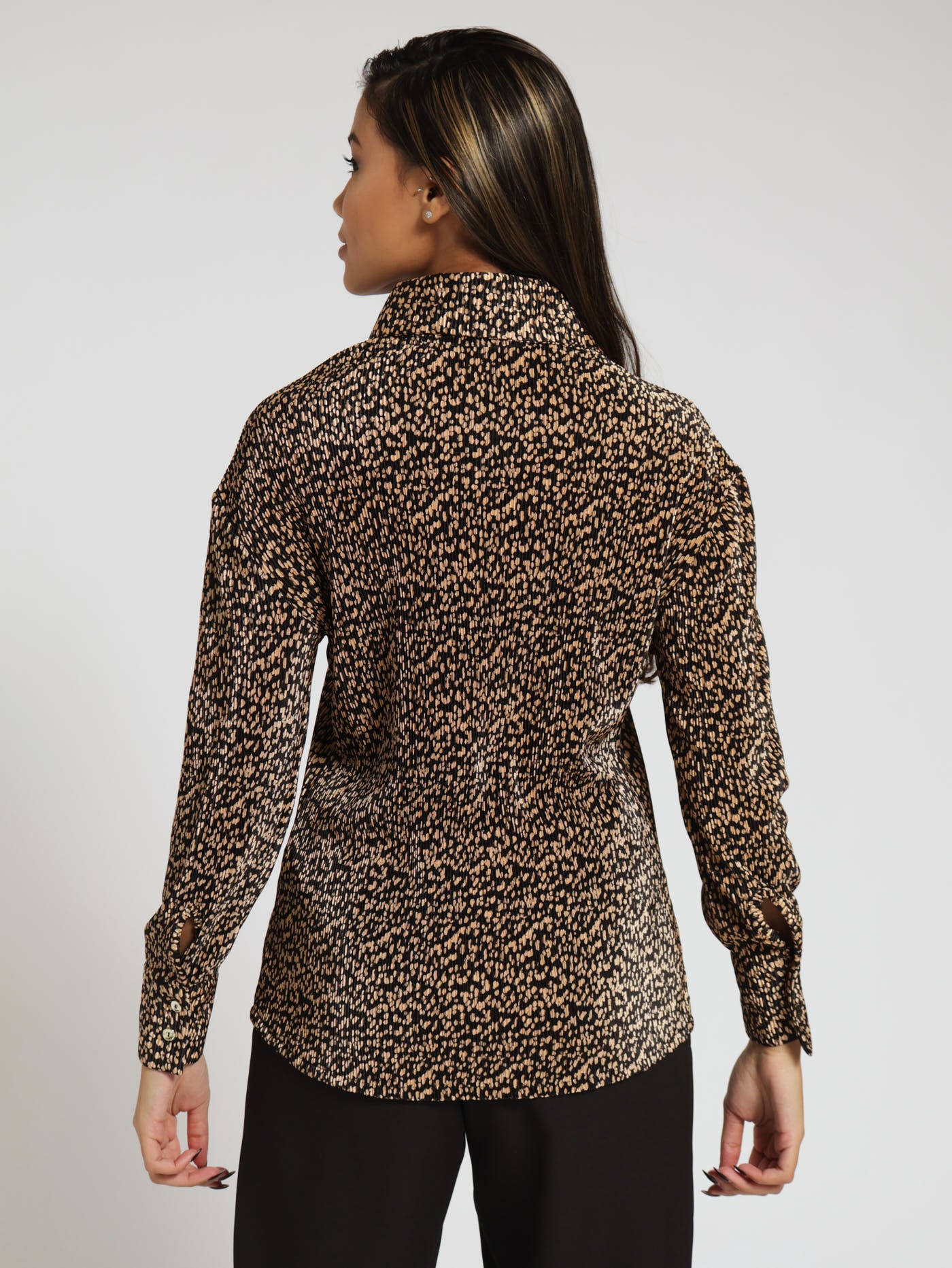 Printed Bodre Button Shirt - Image 3