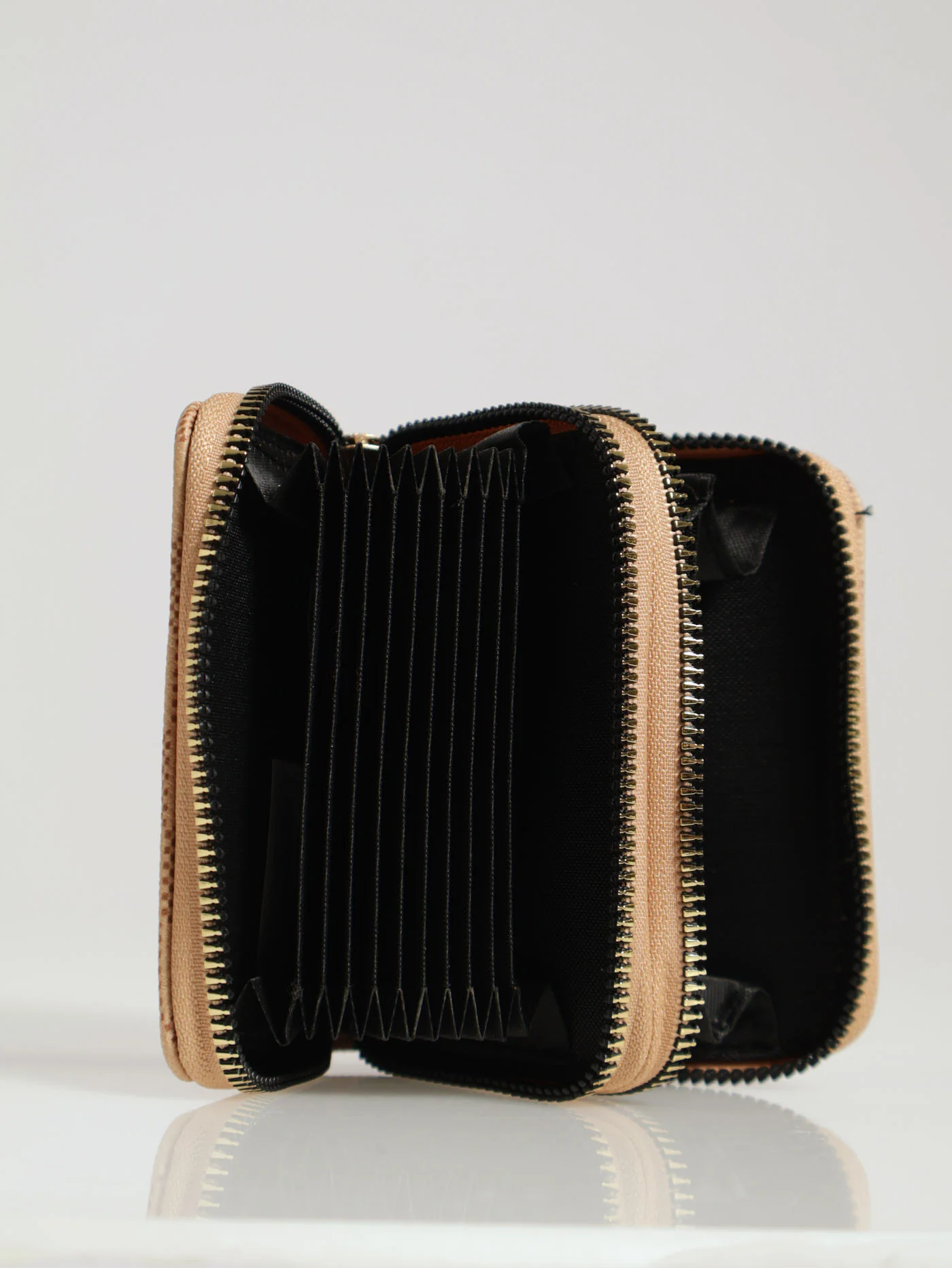 Printed Double Zip Purse - Black/White - Image 3