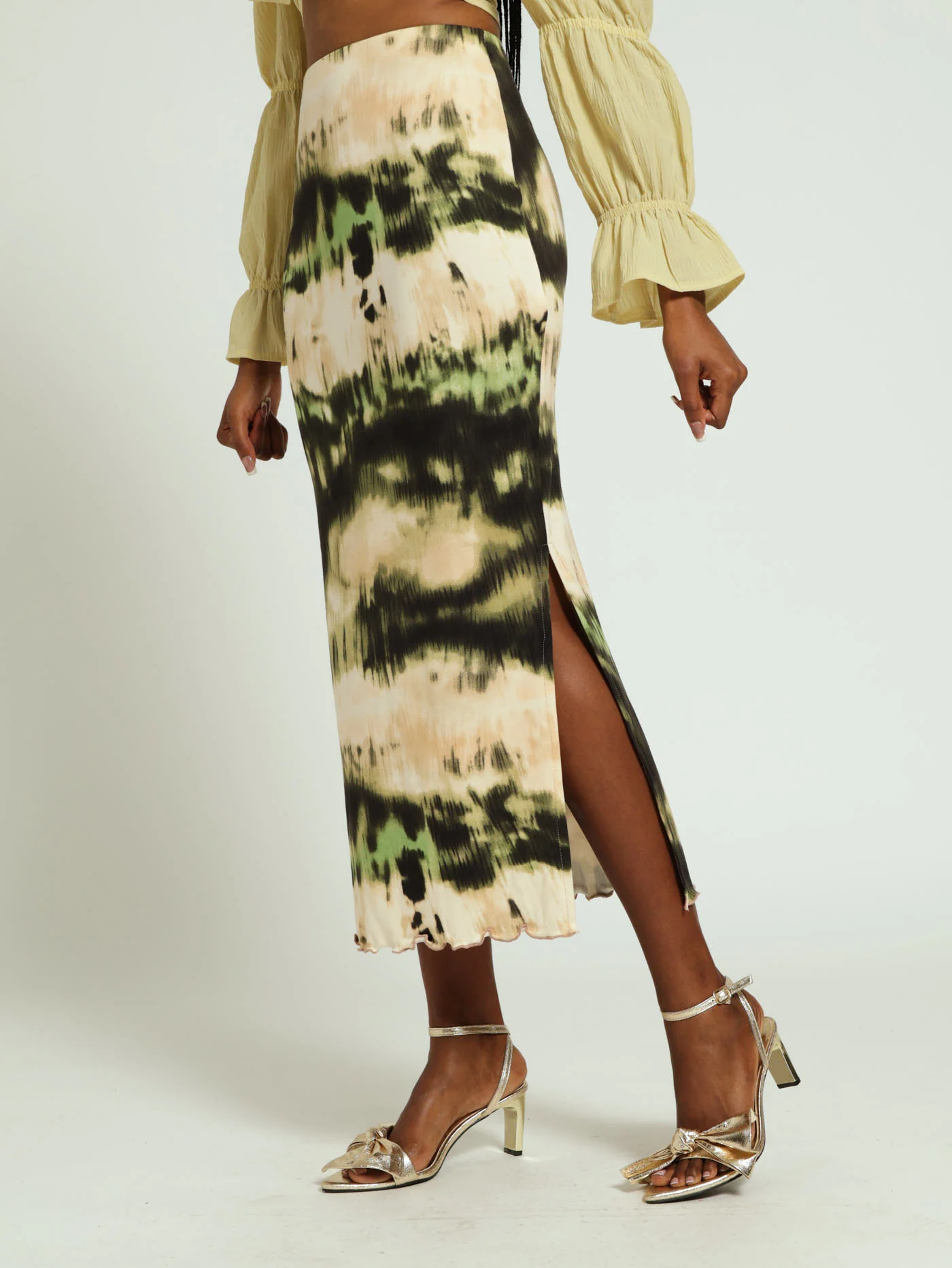 Printed Ditsy Midaxi Skirt - Image 2