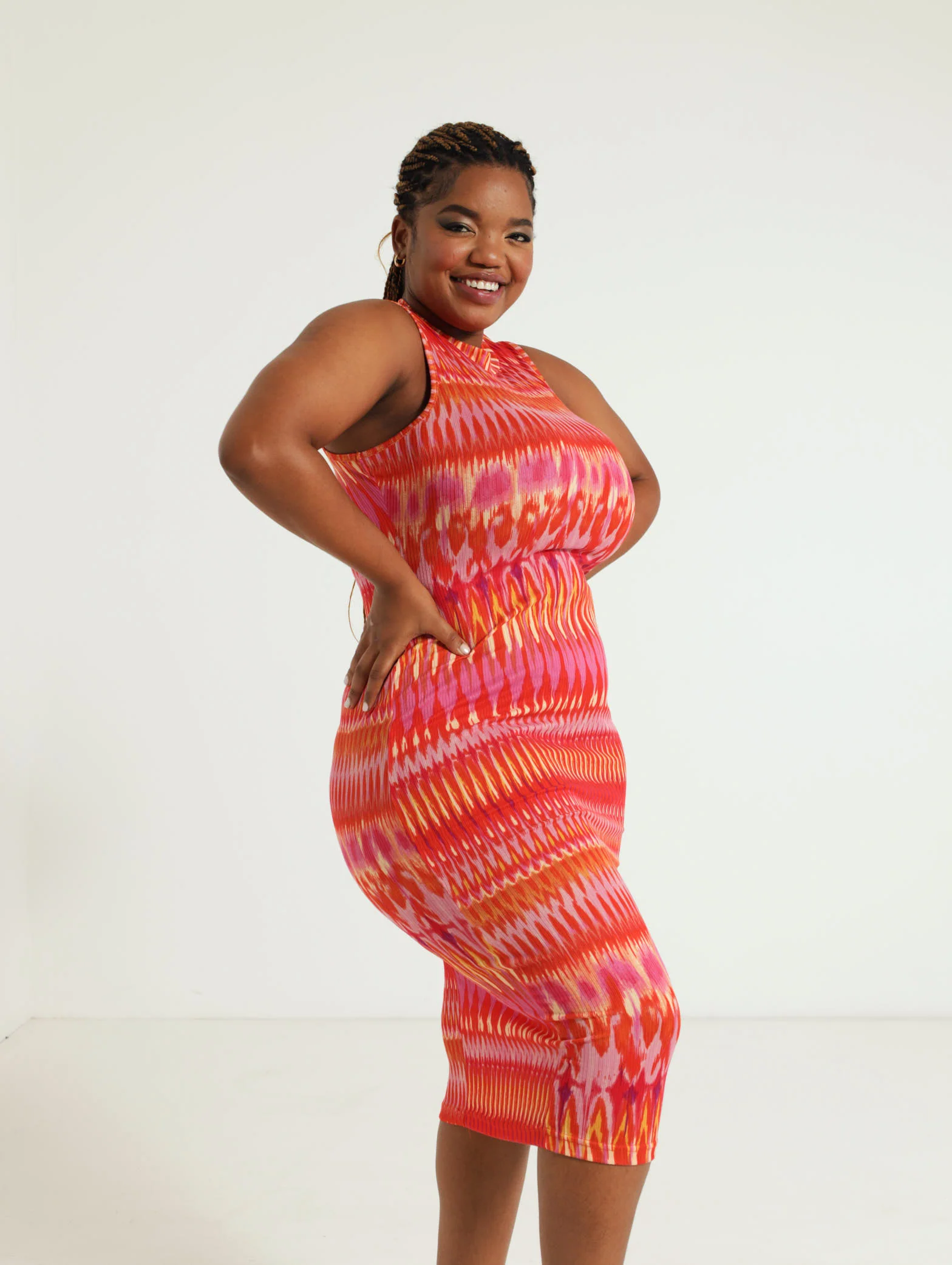 Printed Midi Dress - Image 2