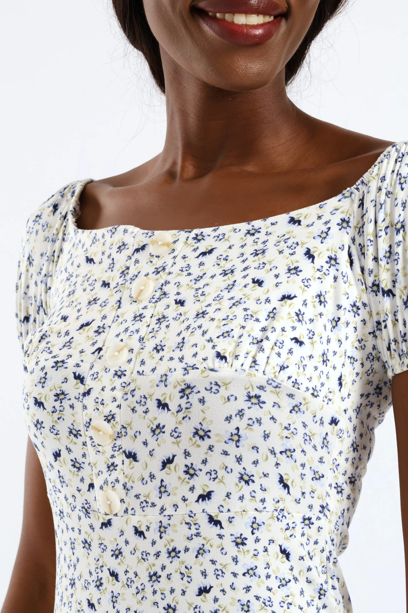 Printed Midi Dress - Multi - Image 3