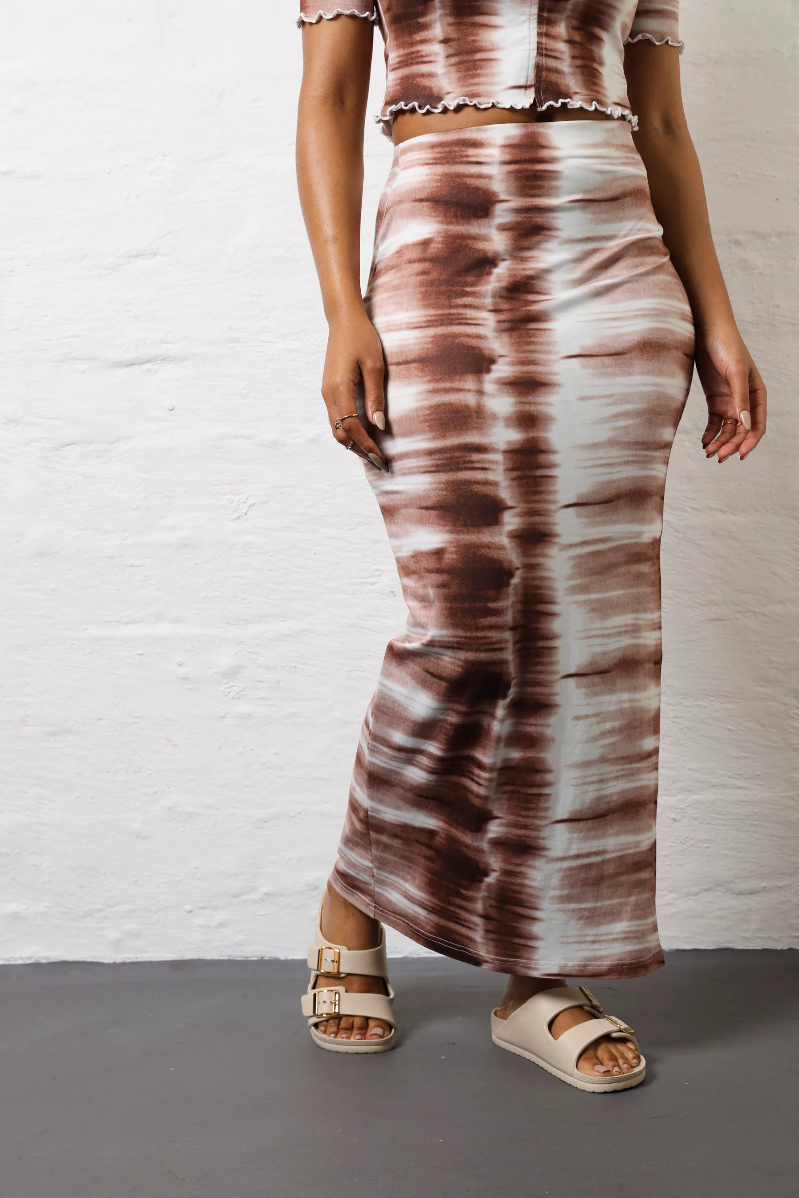 Printed Midi Skirt - Multi
