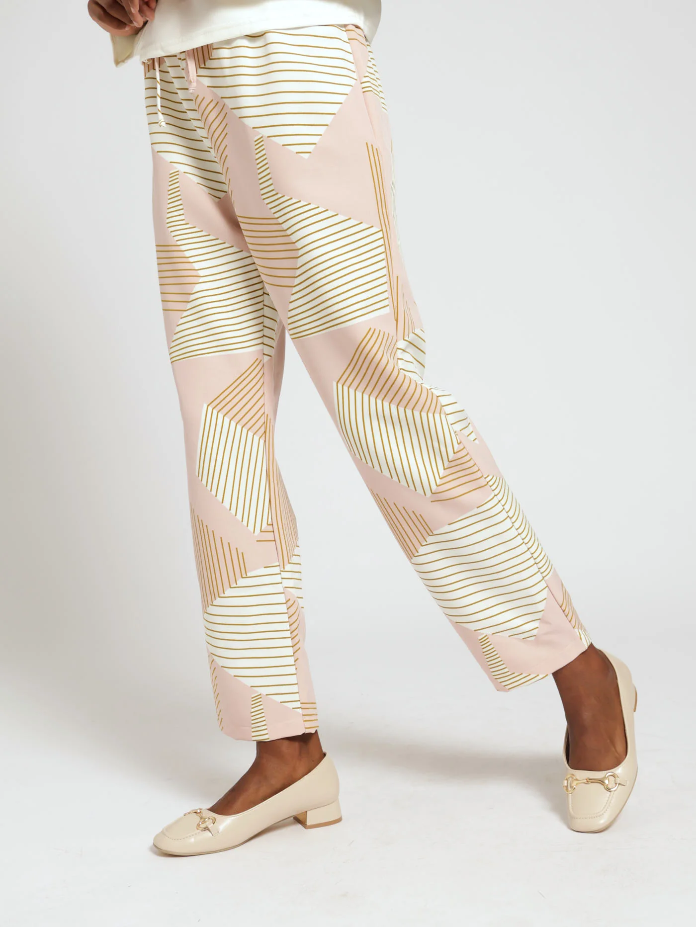 Printed Slim Leg Pants - Image 3