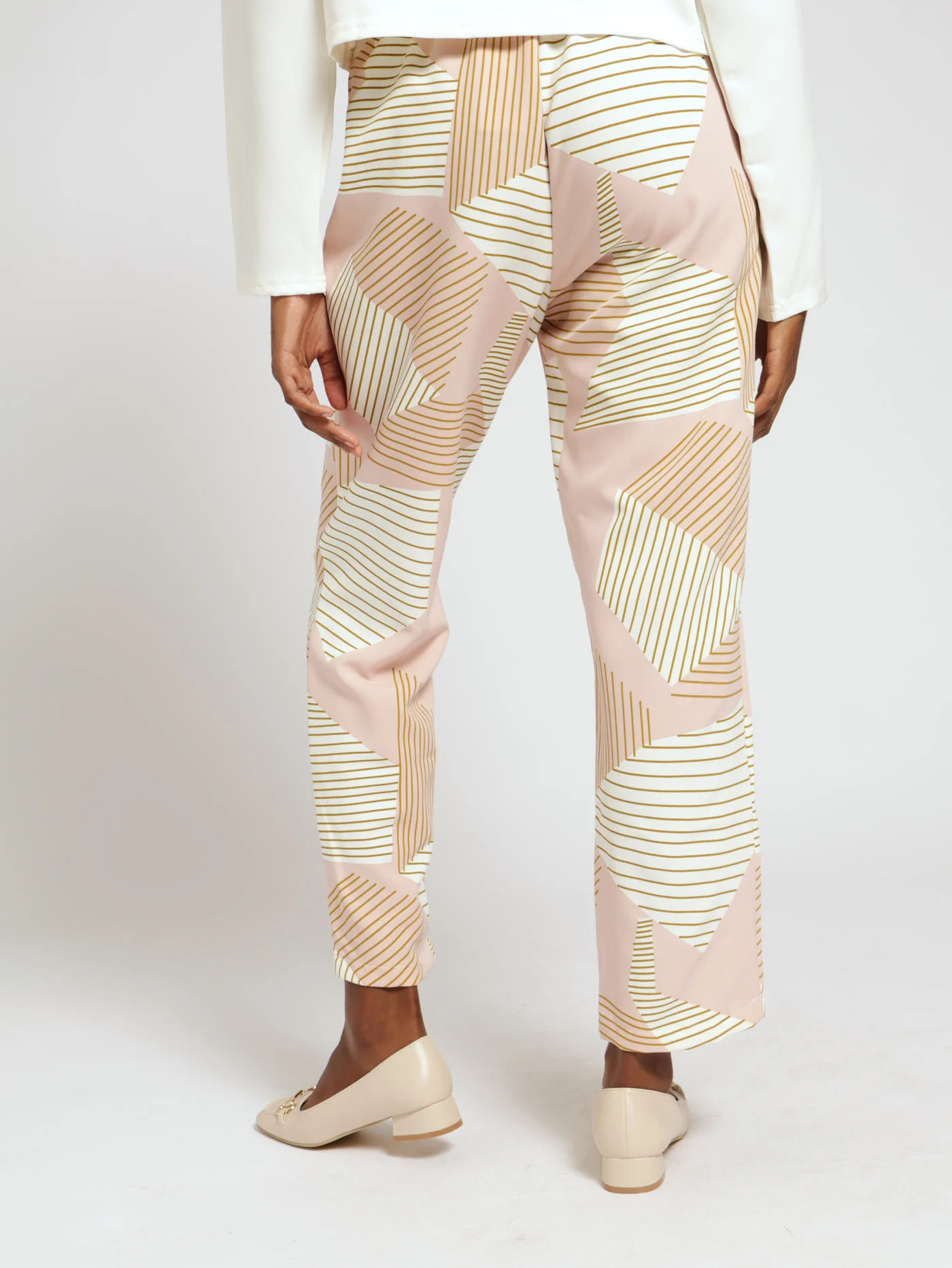 Printed Slim Leg Pants - Image 4