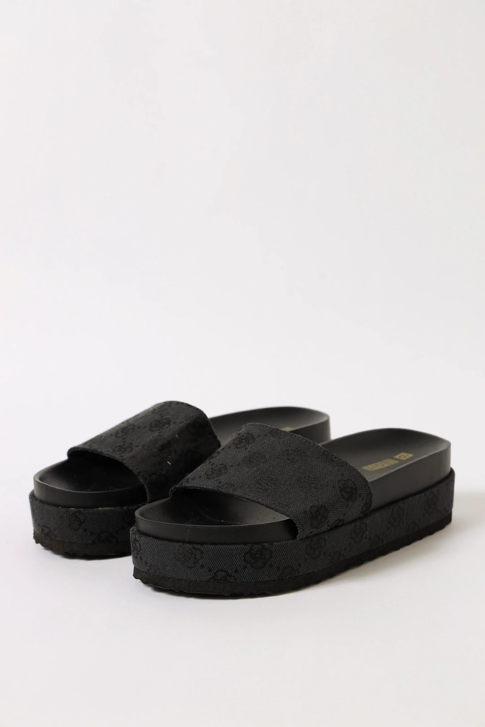 Printed Texture Flatform Sandal - Multi - Image 2