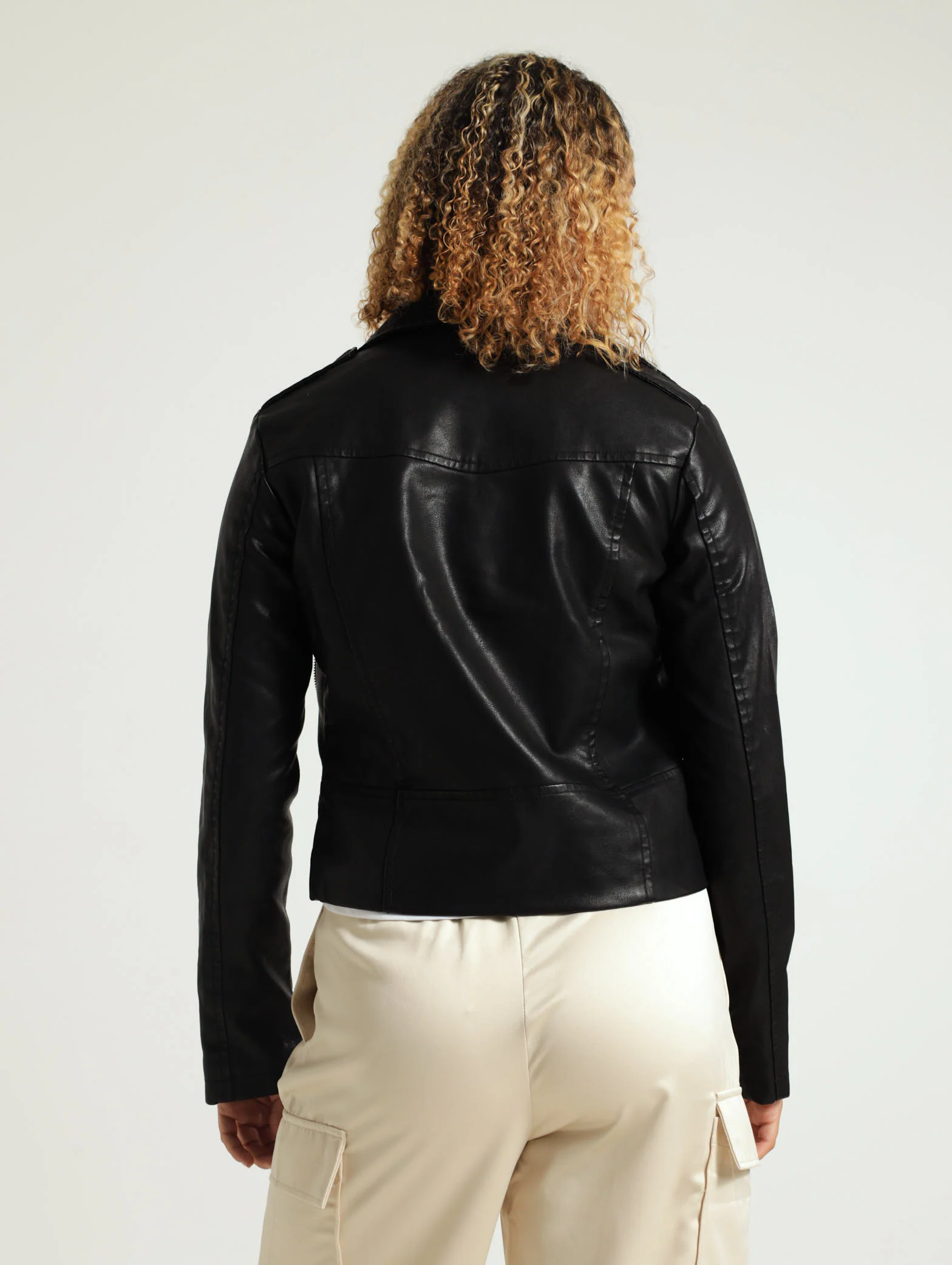 Pu Biker Jacket - Image 3