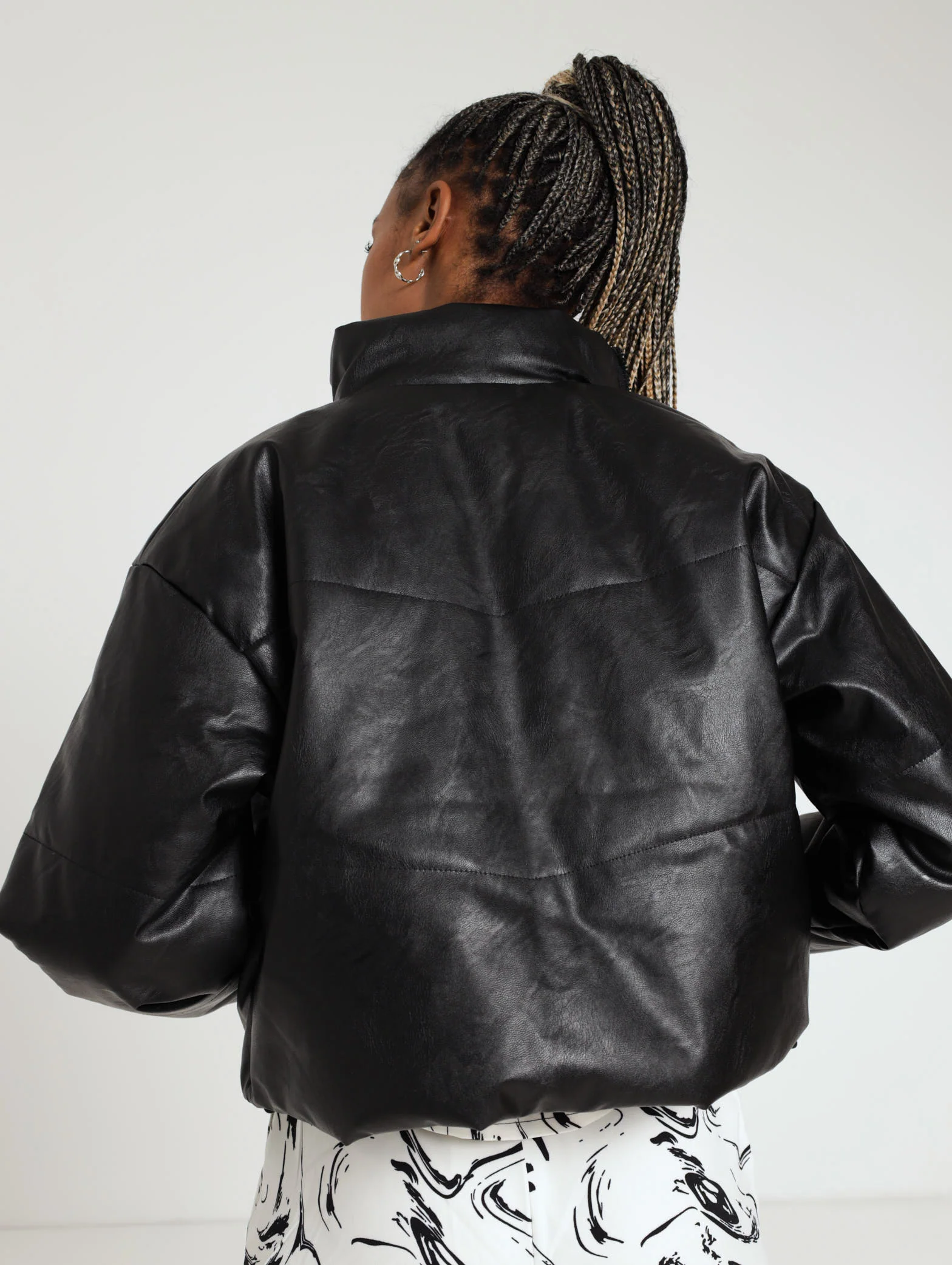 PU Bomber Jacket - Image 3
