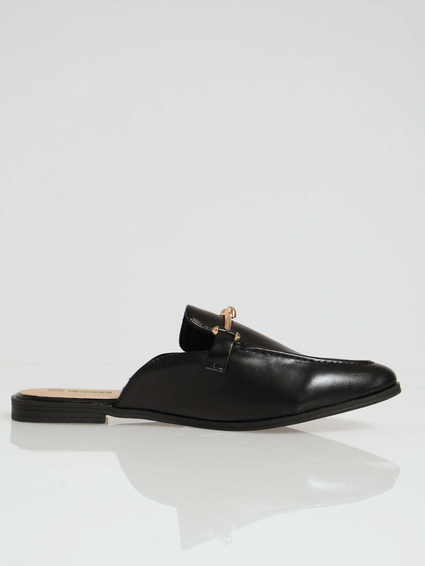 Push In Loafer With Dainty Knot Trim - Black - Image 2