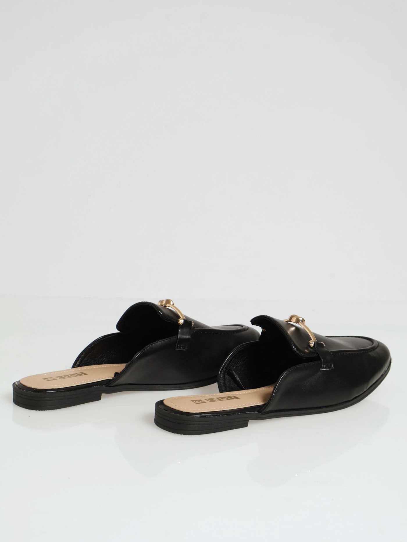 Push In Loafer With Dainty Knot Trim - Black - Image 3