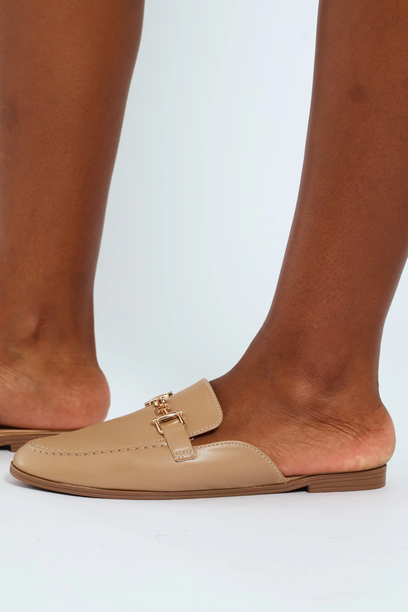 Push In Loafer With Link Trim - Caramel - Image 2