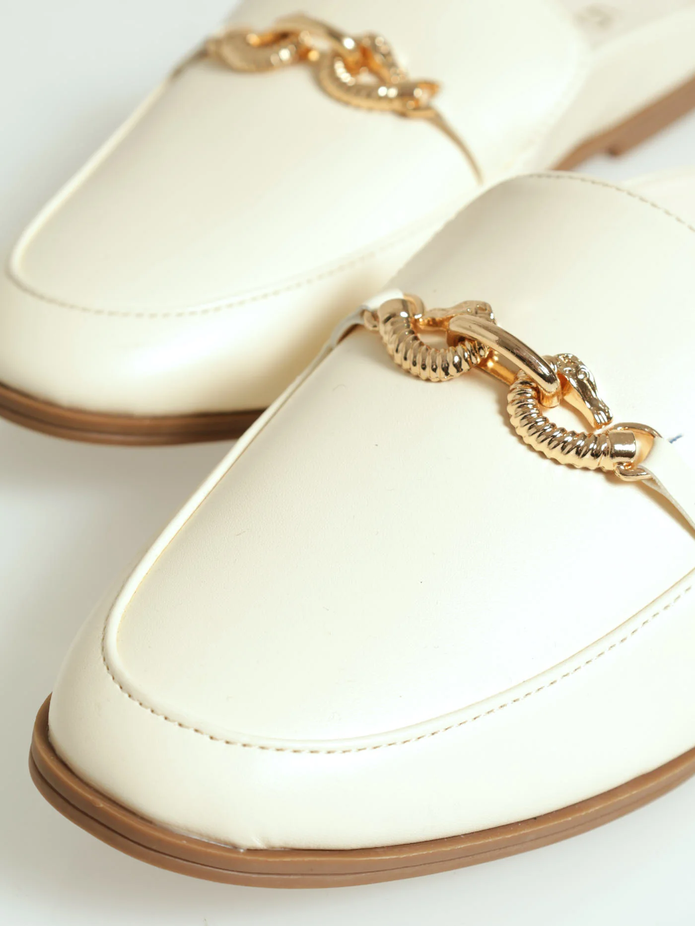 Push In Loafer With Snake Link Trim - Image 5