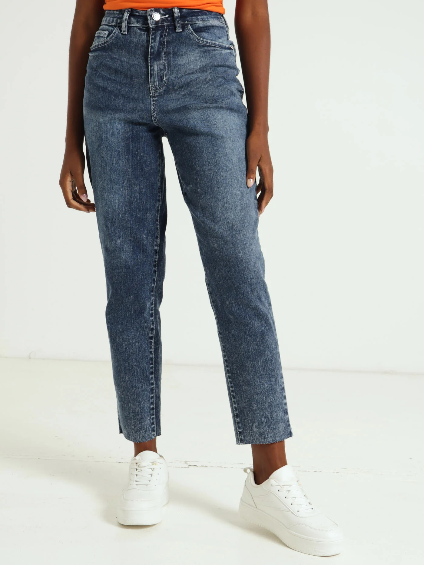 Push-Up Mom Jean - Dark Wash Ink