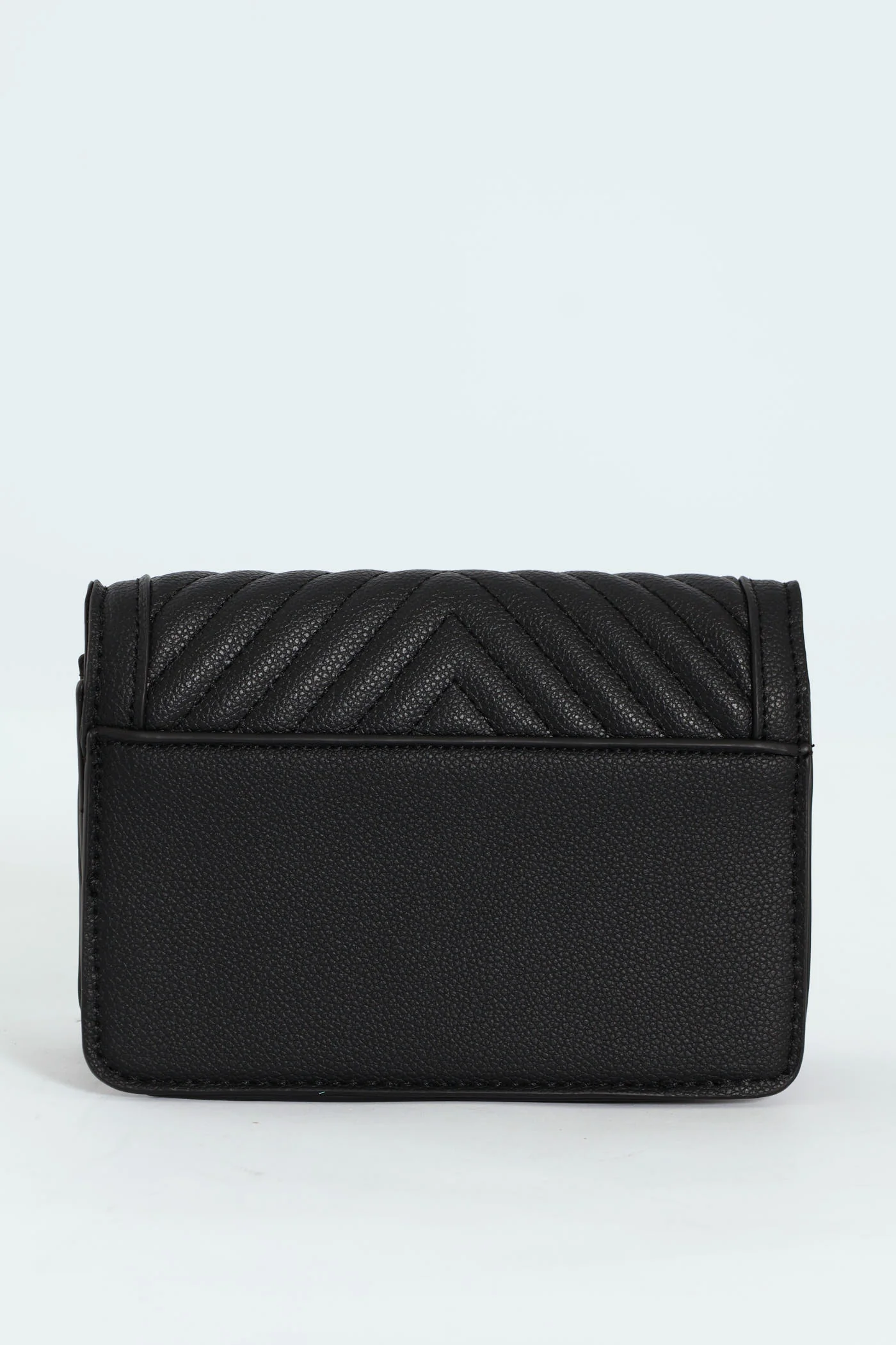 Quilted Scarf Detail Satchel Bag - Black - Image 2