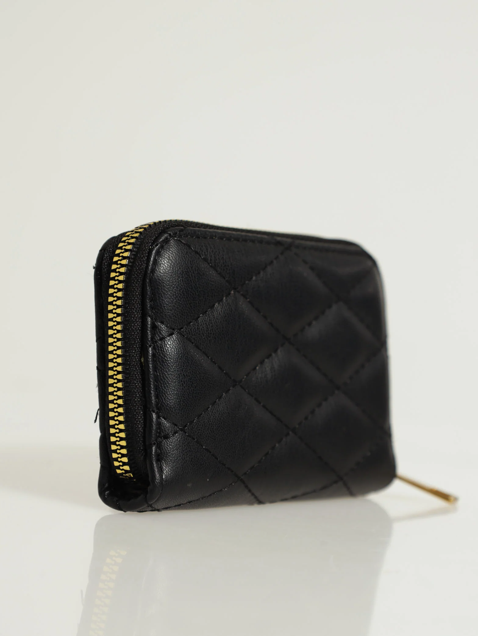 Quilted Single Zip Purse - Image 2