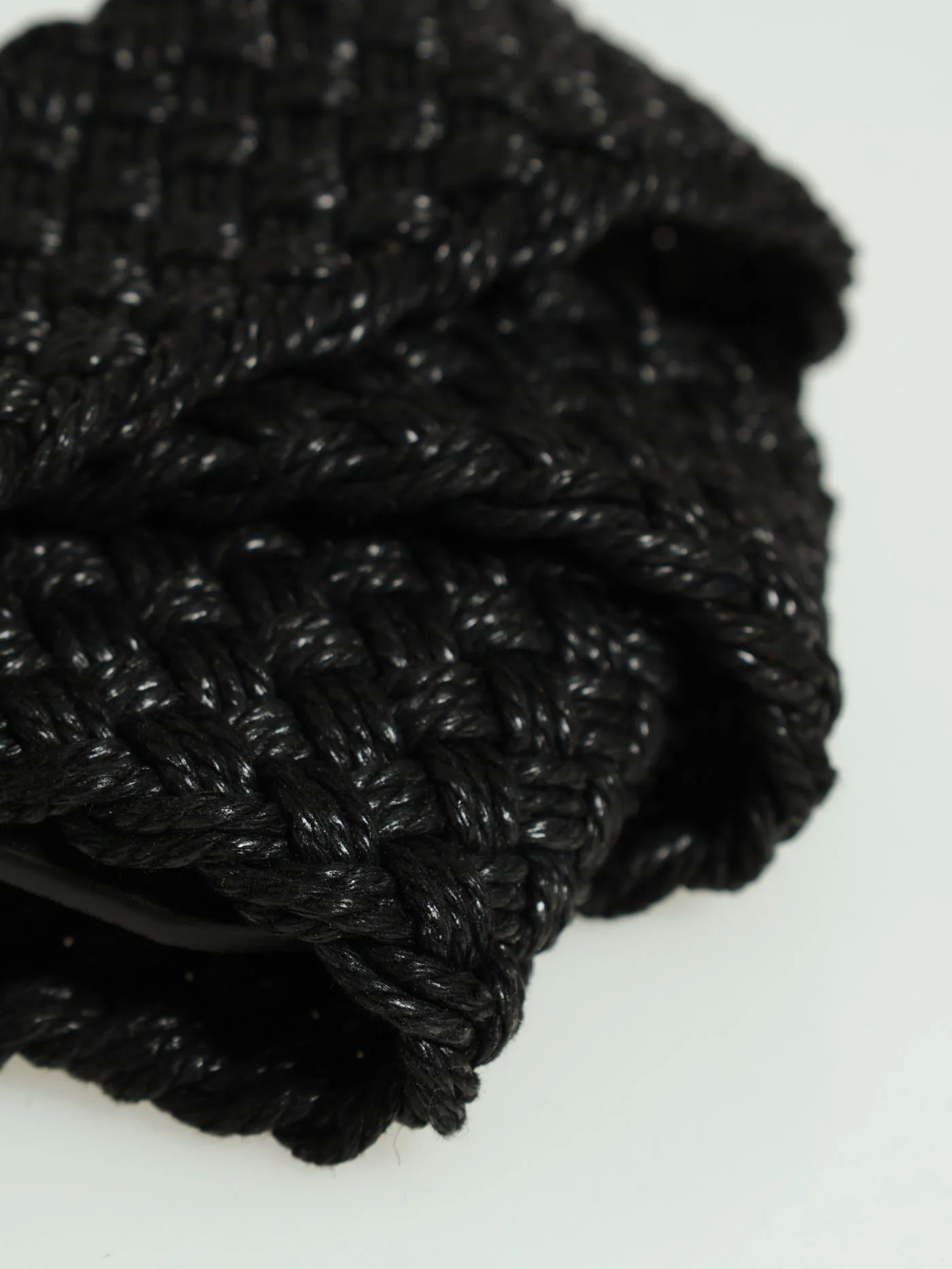Raffia Belt - Black - Image 3