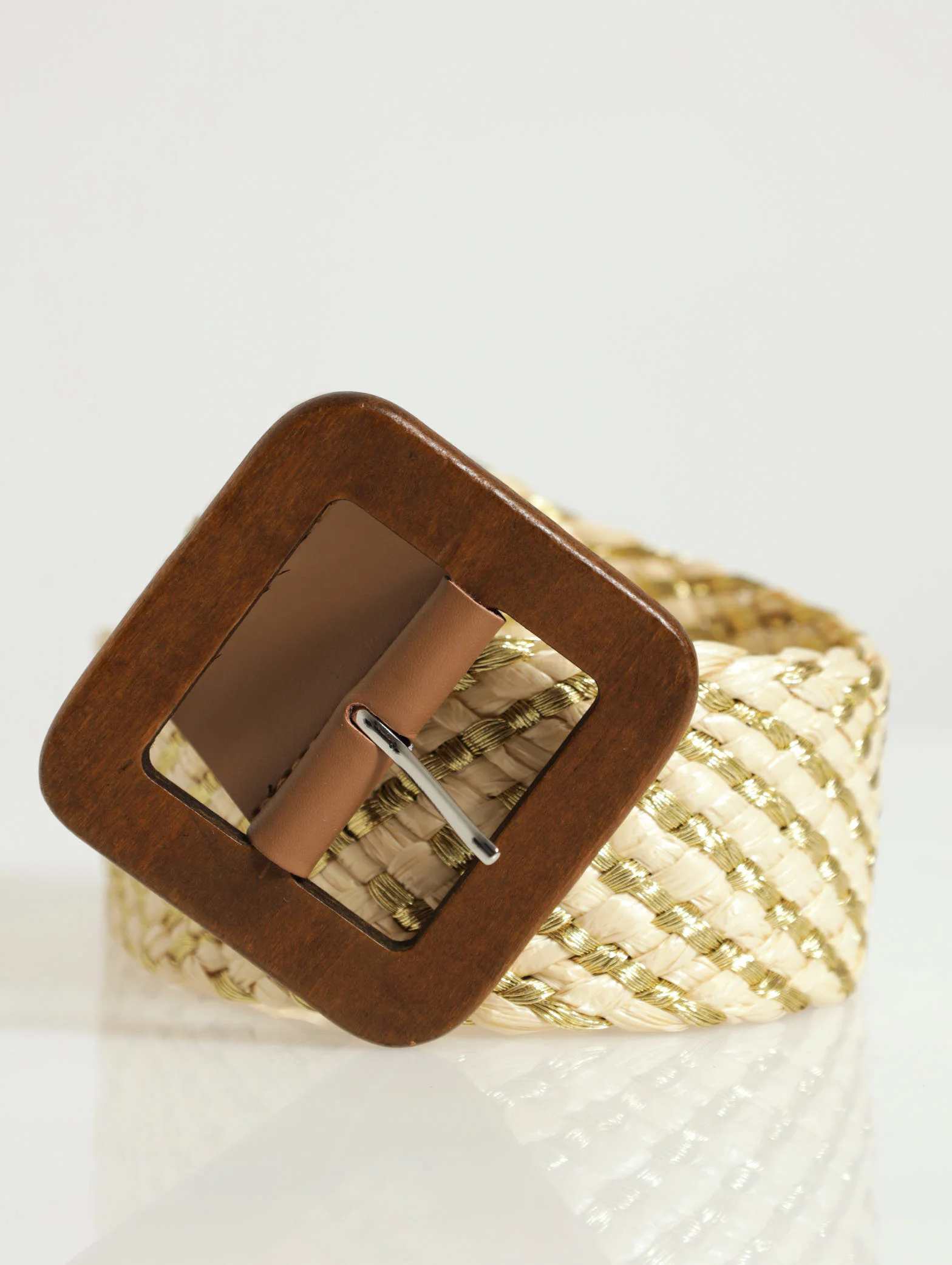 Raffia Wooden Belt - Image 2
