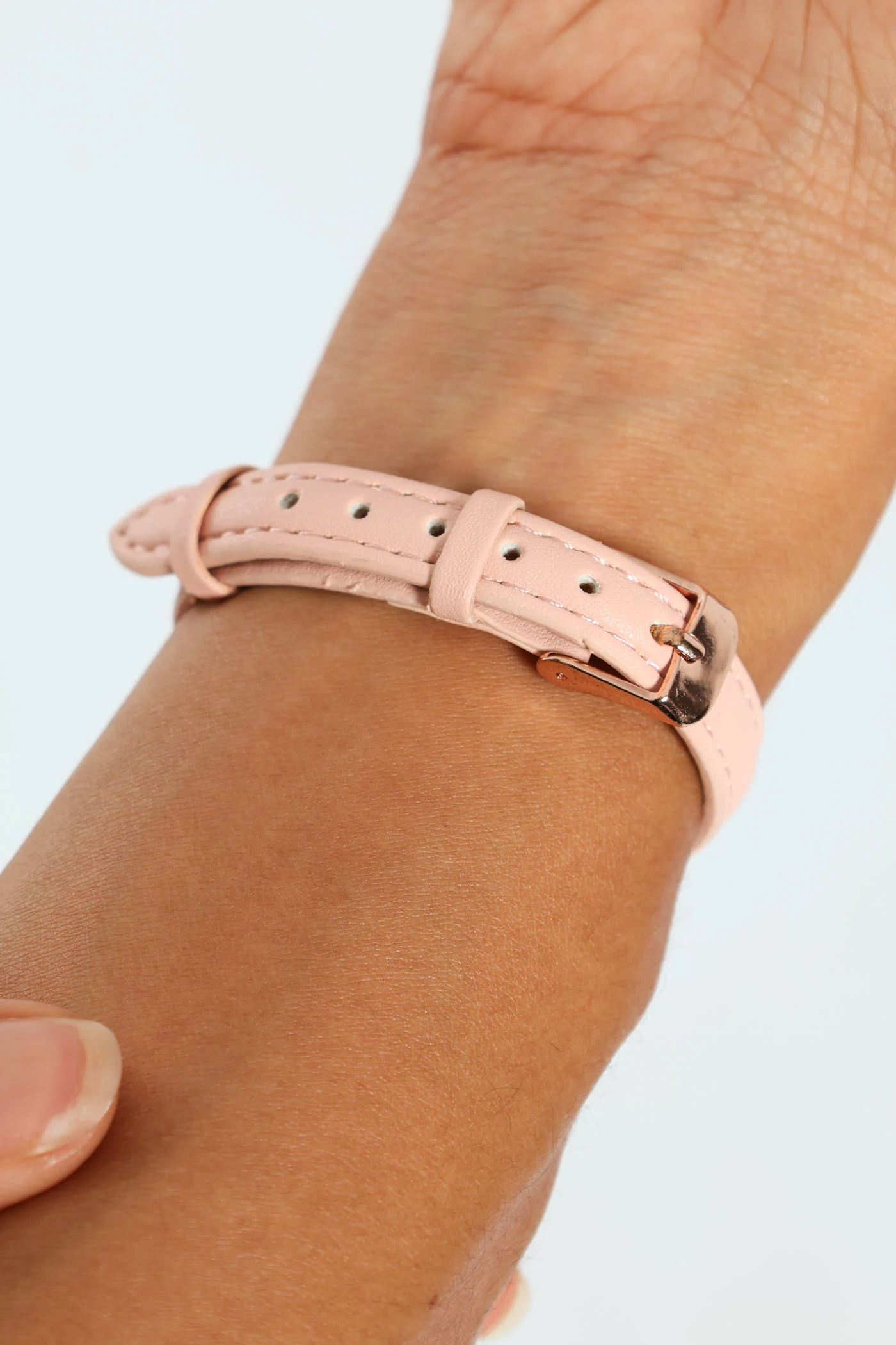 Rectangular Dial Minimal Watch - Pink - Image 2