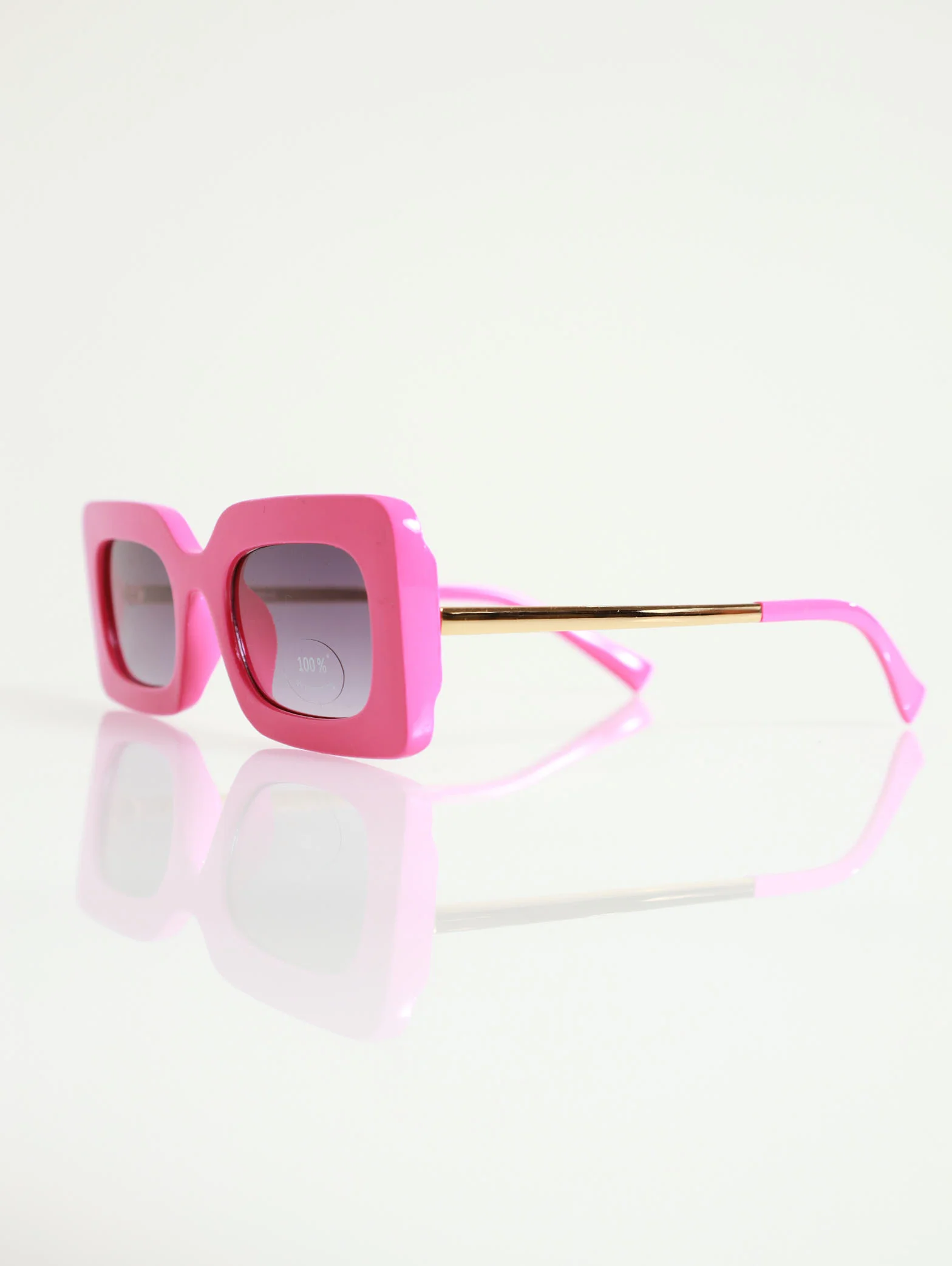 Rectangular Frame Glasses With Colour Tips - Image 2