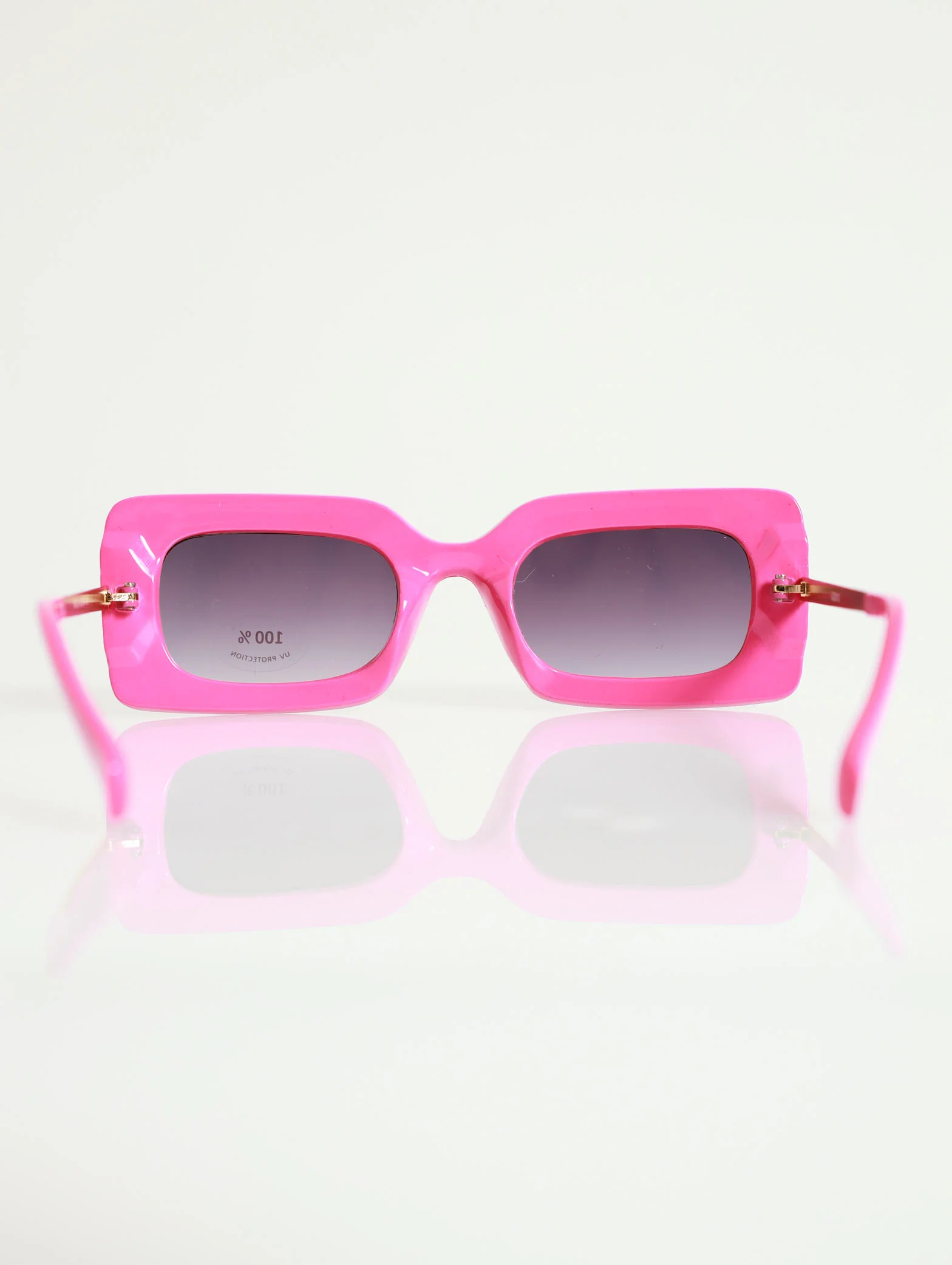 Rectangular Frame Glasses With Colour Tips - Image 4