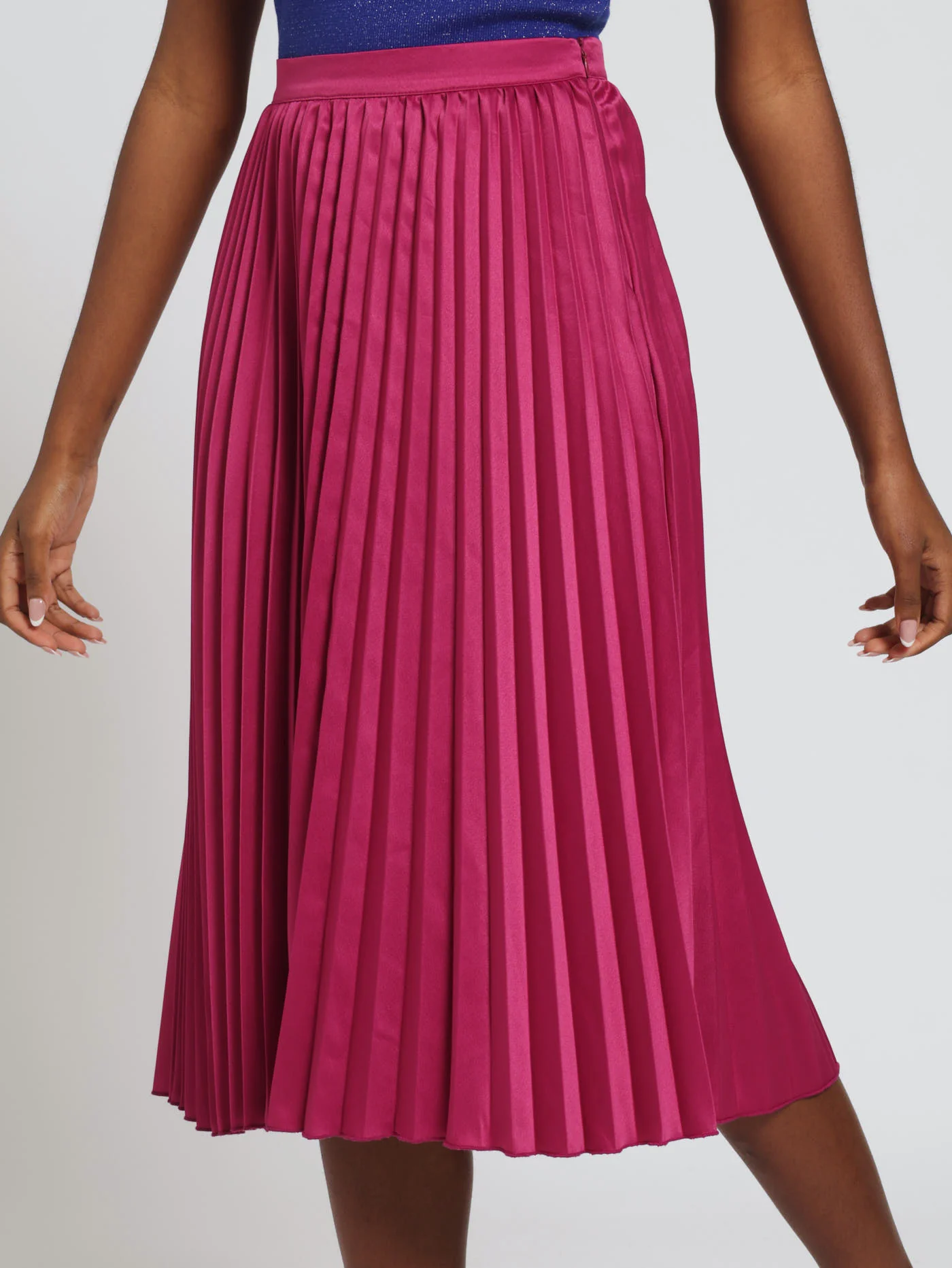 Regular Pleated Skirt - Pink - Image 2