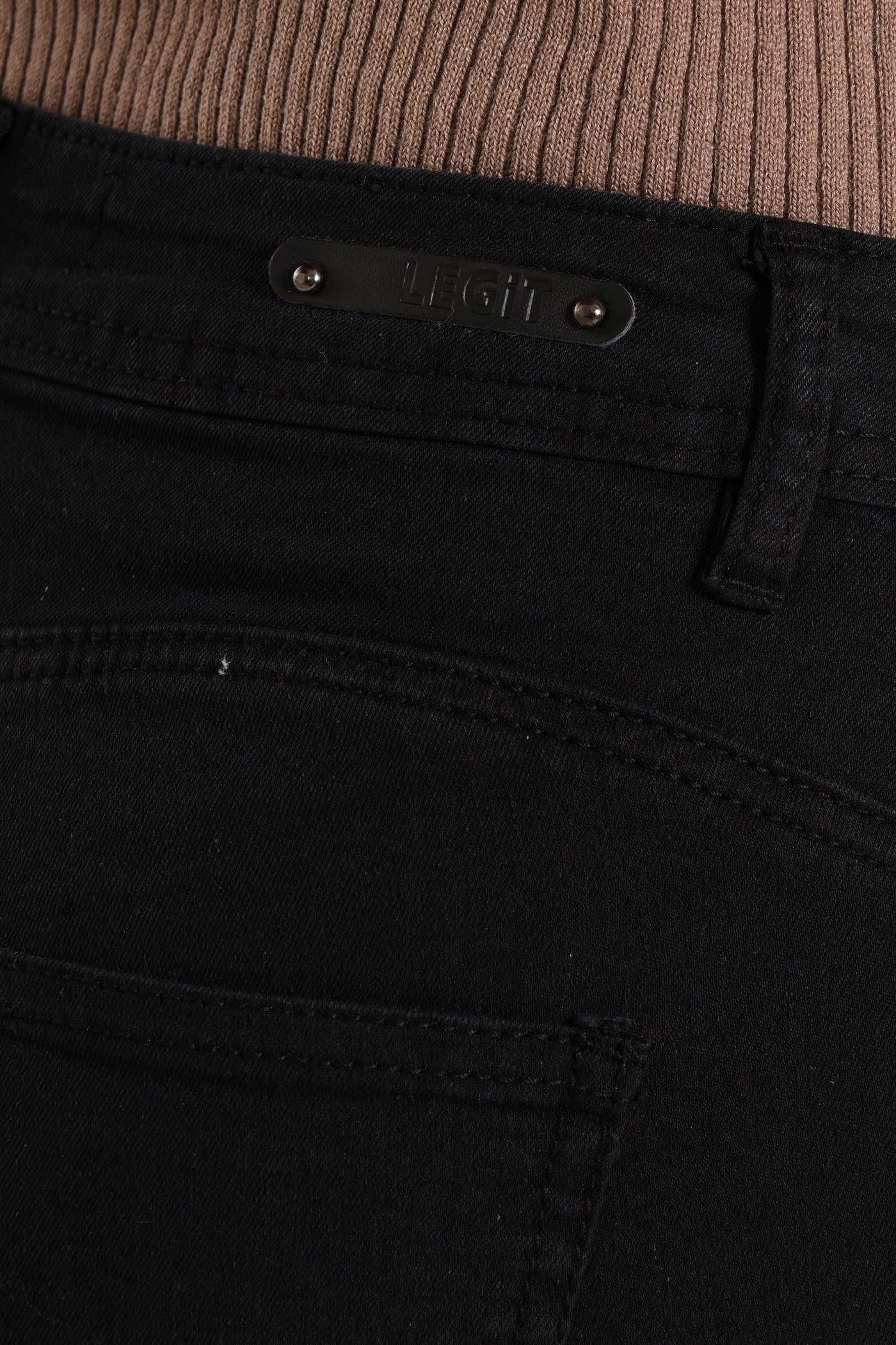Regular Rise Push-Up Skinny Jean - Black - Image 5