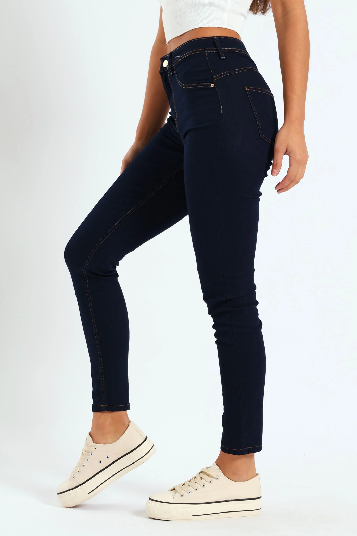 Regular Rise Push-Up Skinny Jean - Ink - Image 3