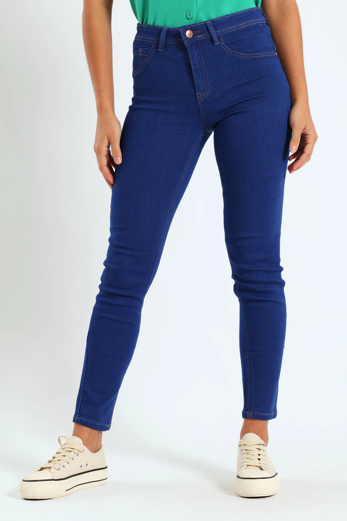 Regular Rise Push-Up Skinny Jean - Periwinkle