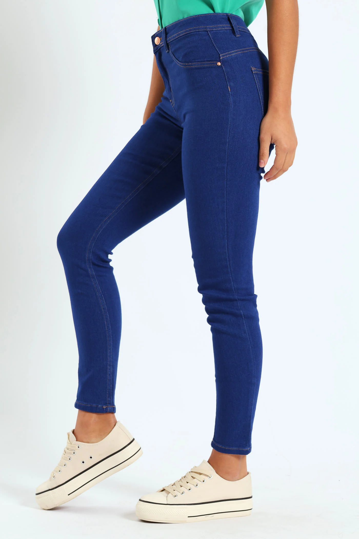 Regular Rise Push-Up Skinny Jean - Periwinkle - Image 2