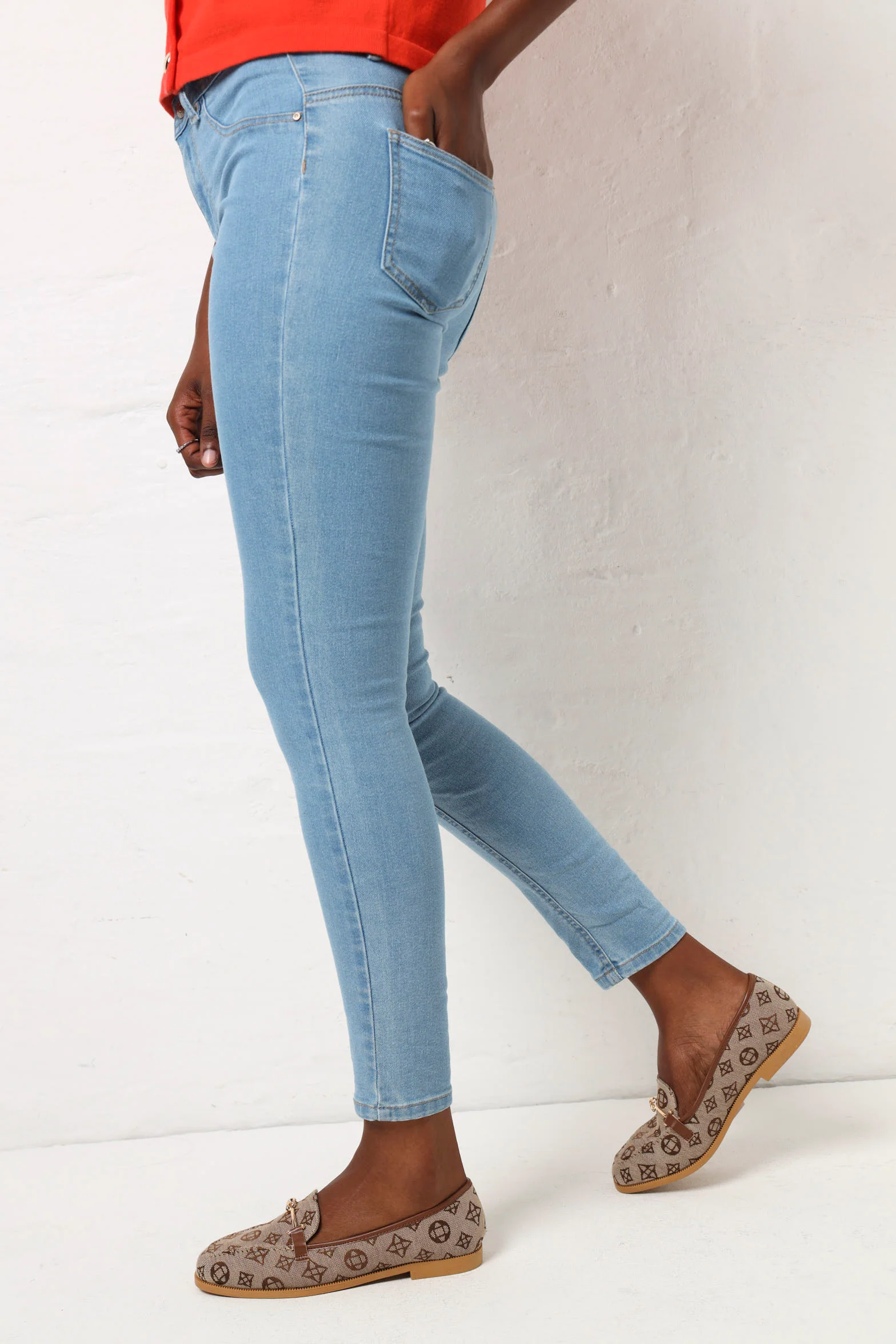 Regular Rise Push-Up Skinny - Light Blue - Image 3