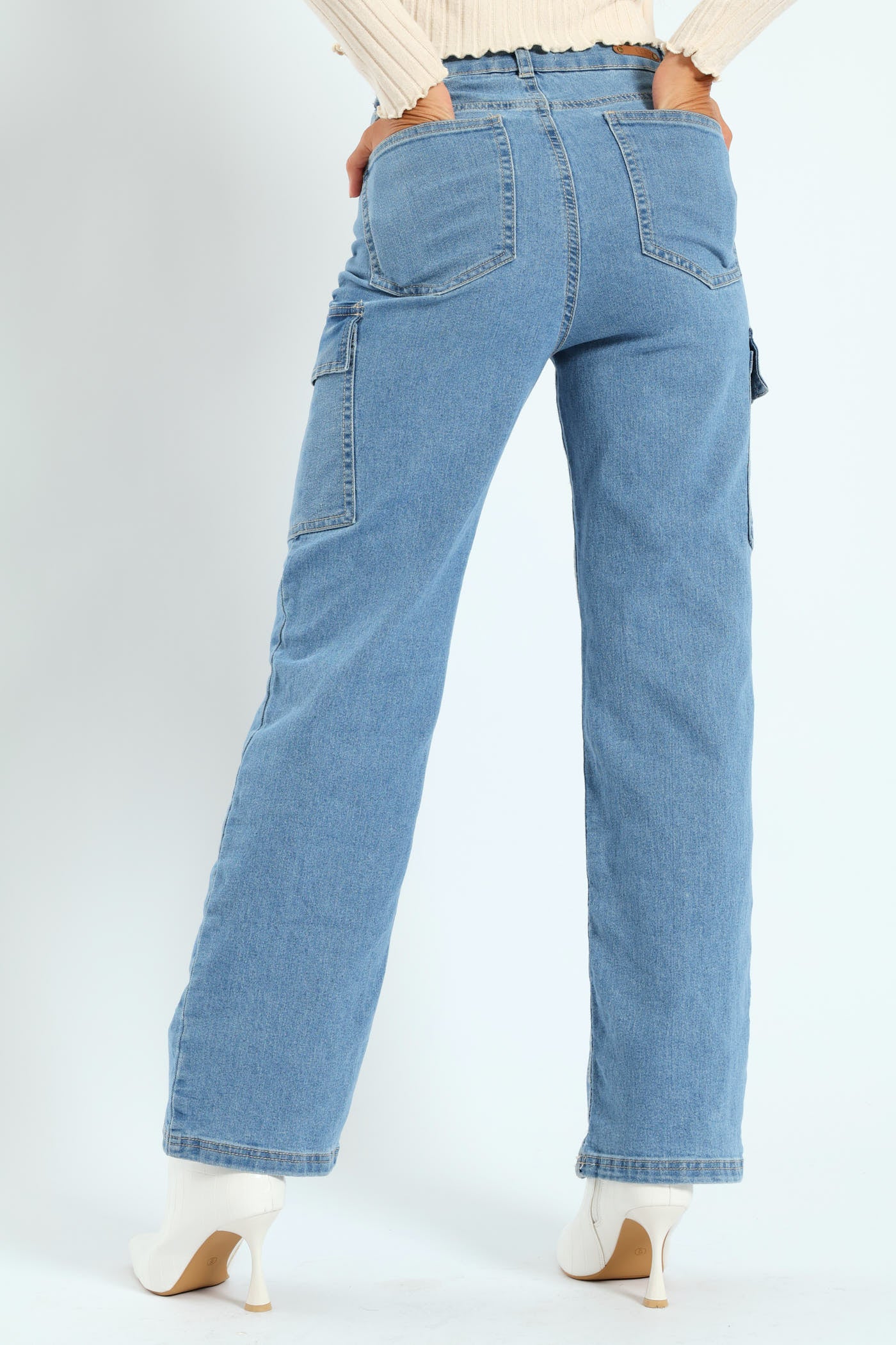 Relaxed Cargo Jean - Ink - Image 7