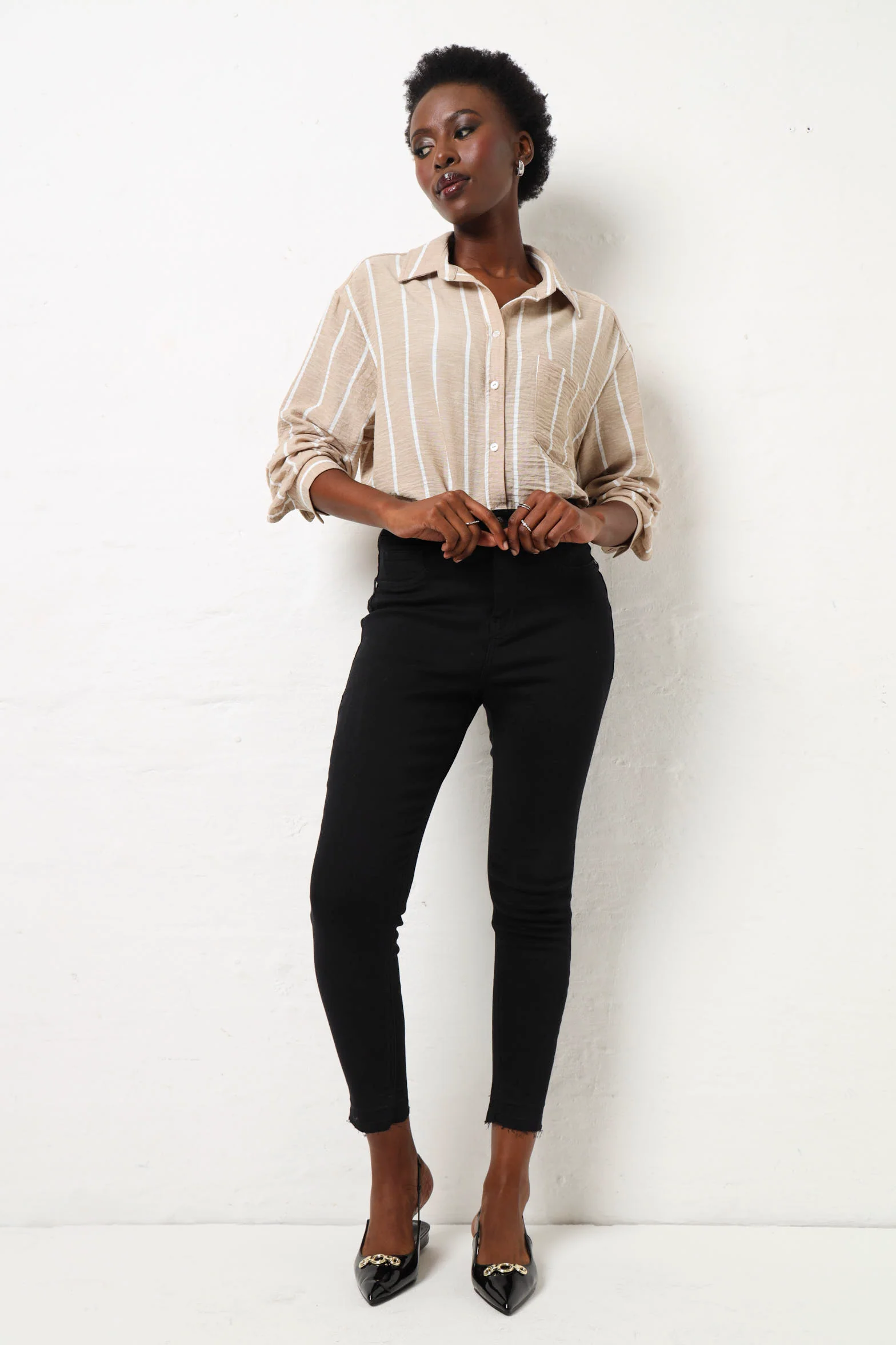 Release Hem Ankle Grazer Jean - Black - Image 6