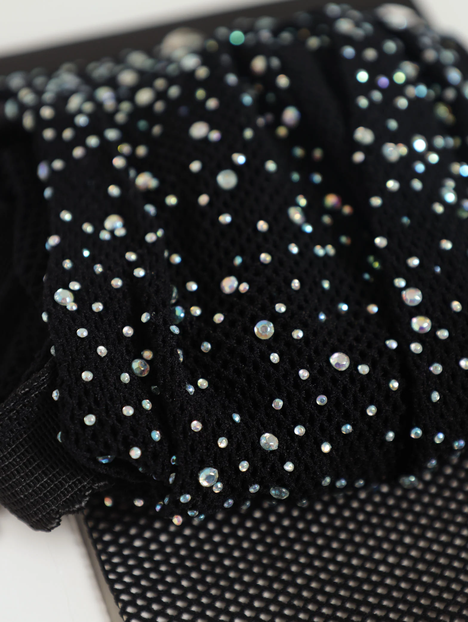 Rhinestone Stocking - Black - Image 3